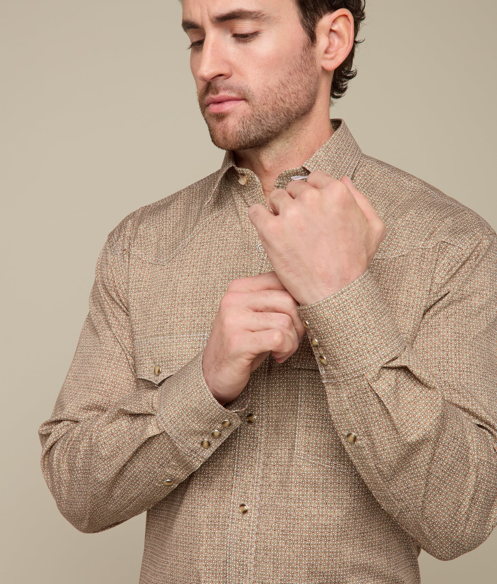 El Paso :: Olive/Brick/White Floral - Image 5