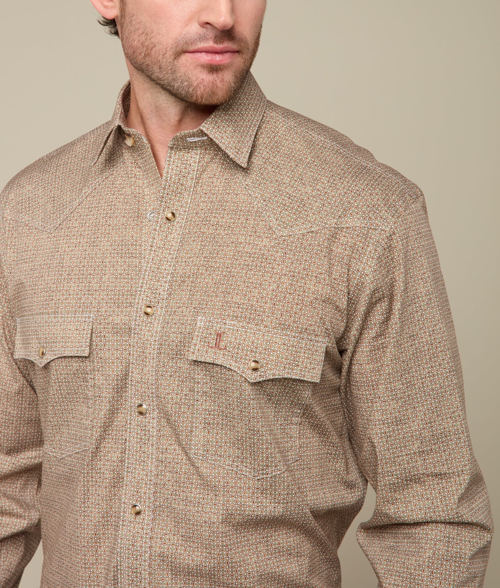 El Paso :: Olive/Brick/White Floral - Image 6