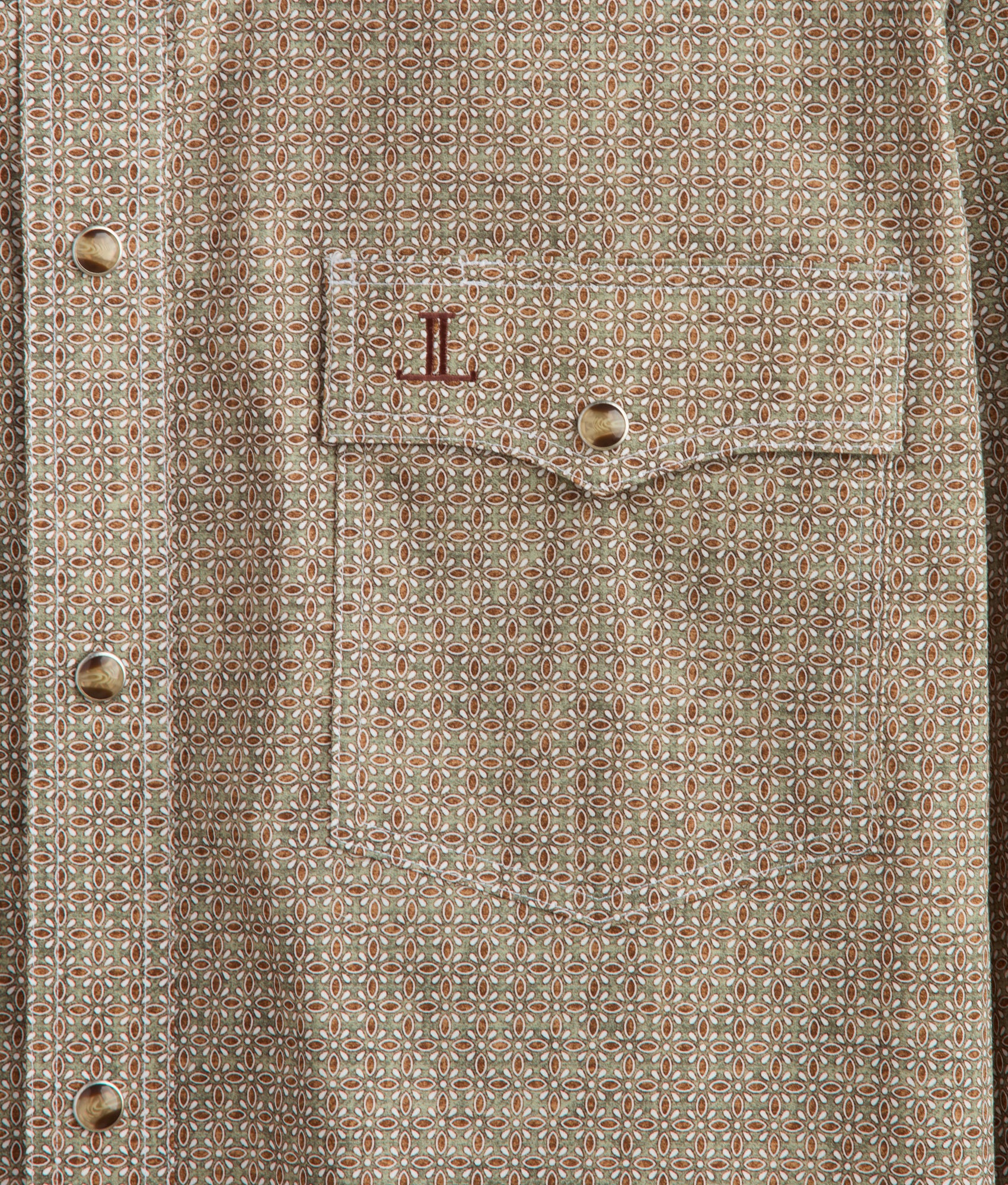 El Paso :: Olive/Brick/White Floral - Image 8