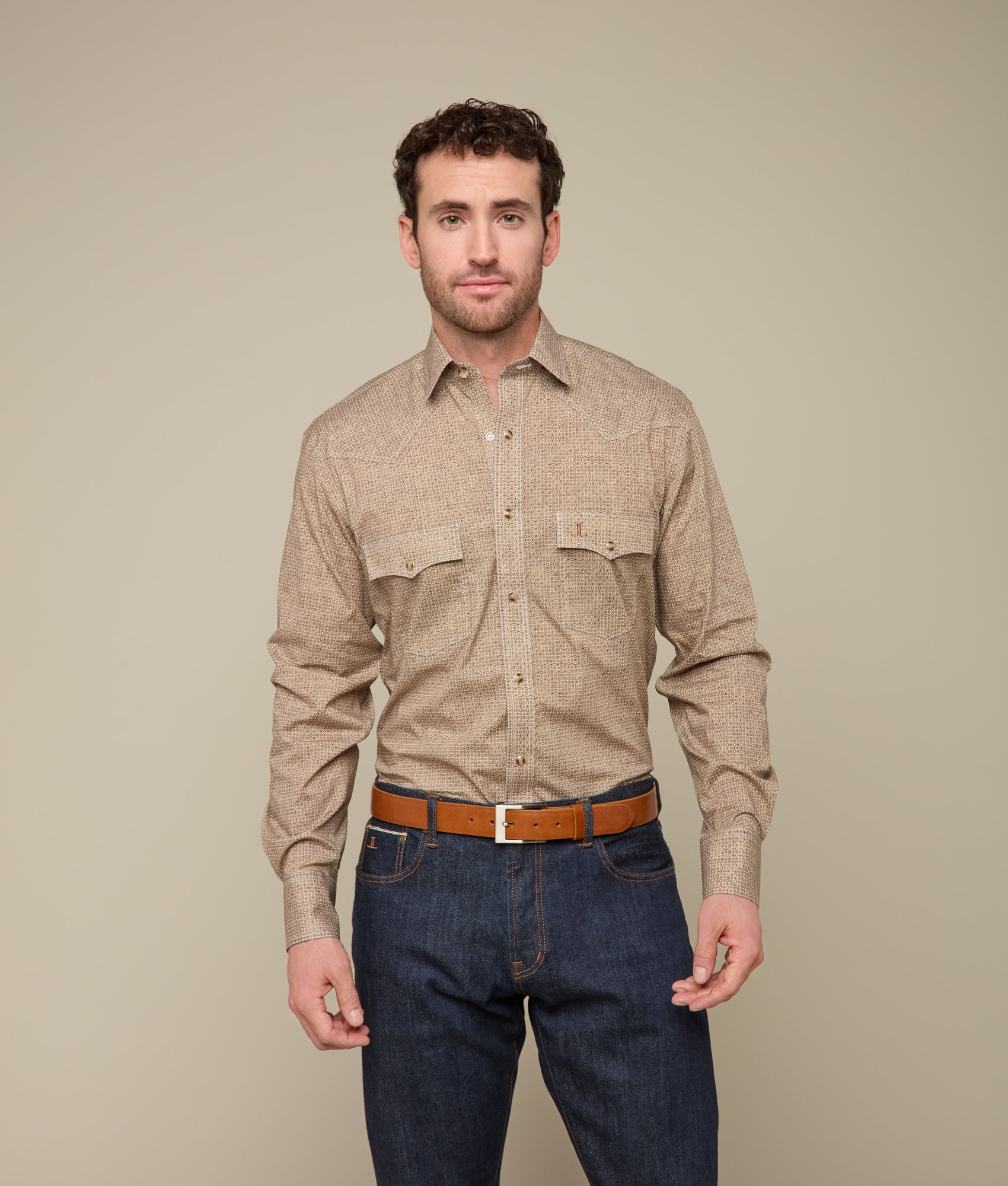 El Paso :: Olive/Brick/White Floral - Image 3