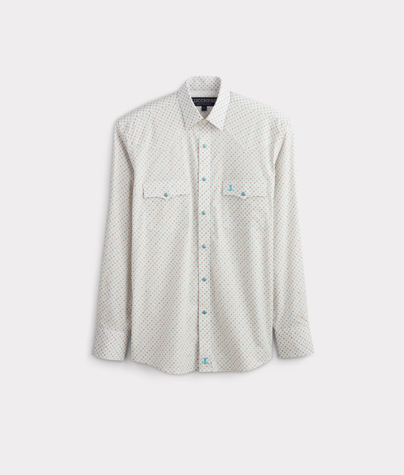 El Paso Prints :: Teal/Coffee Geo Print