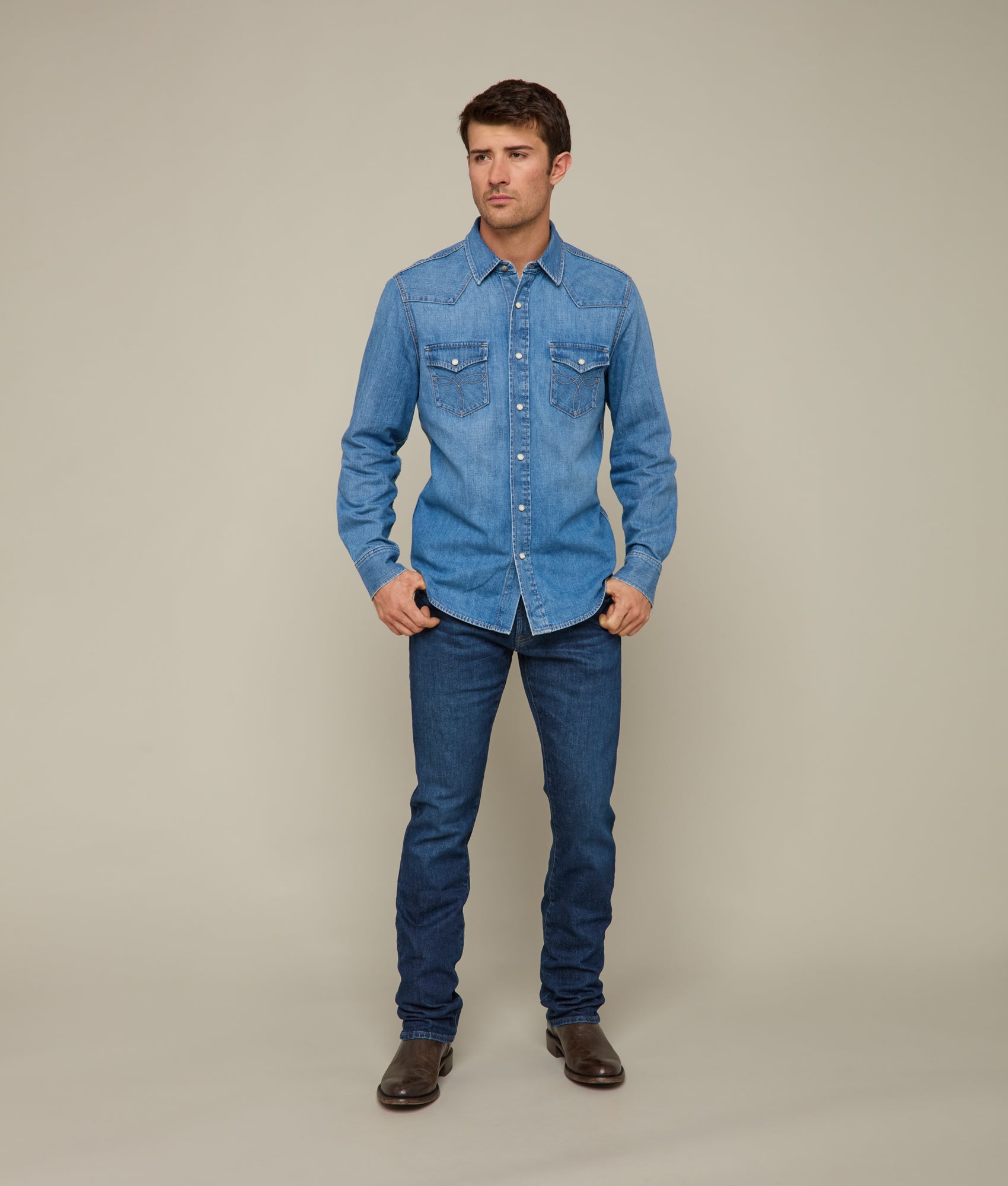 Jacob Men's Shirt :: Lone Star Blue - Image 4