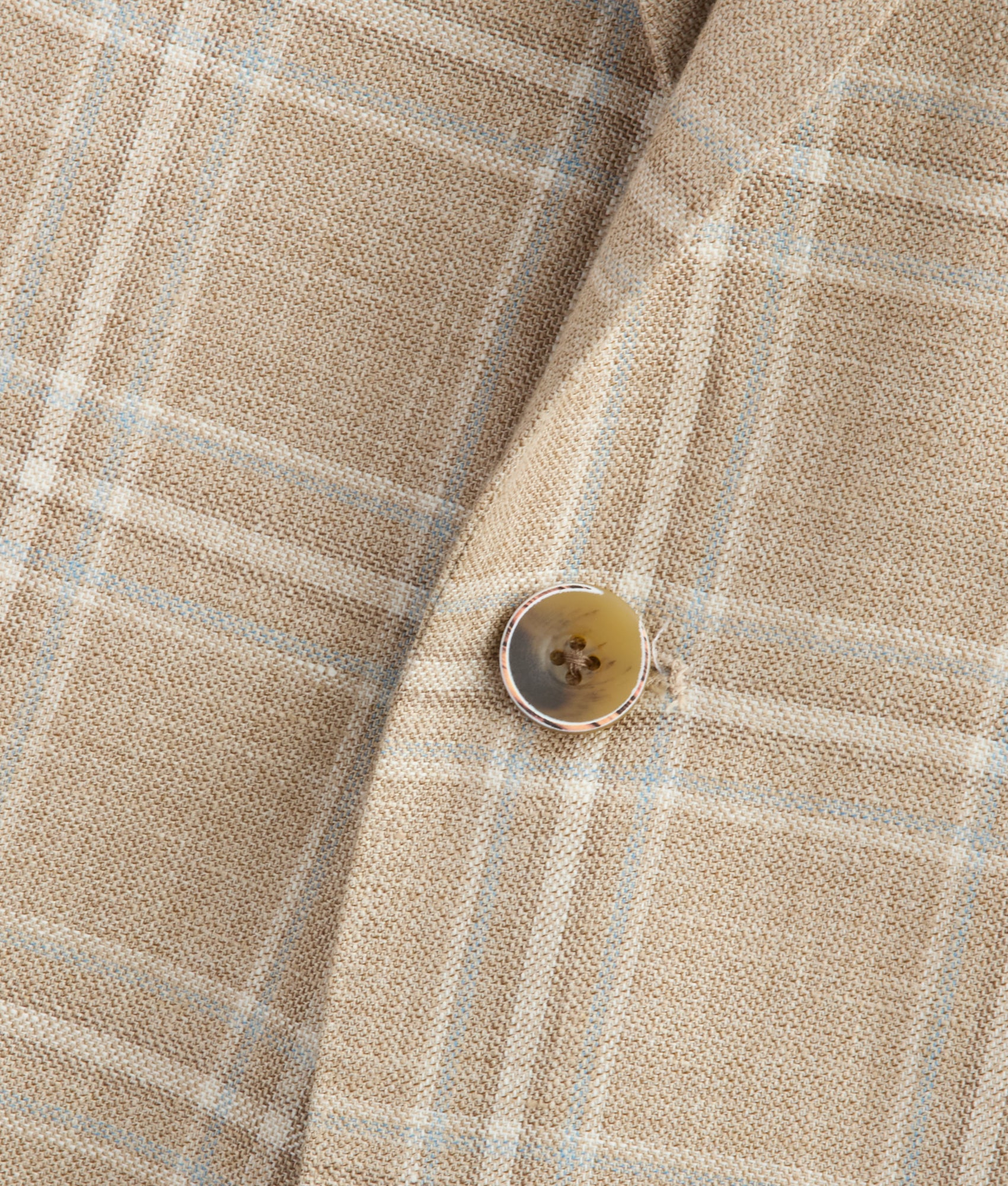 Lucchese Sport Coat :: Beige/Light Blue Plaid - Image 11