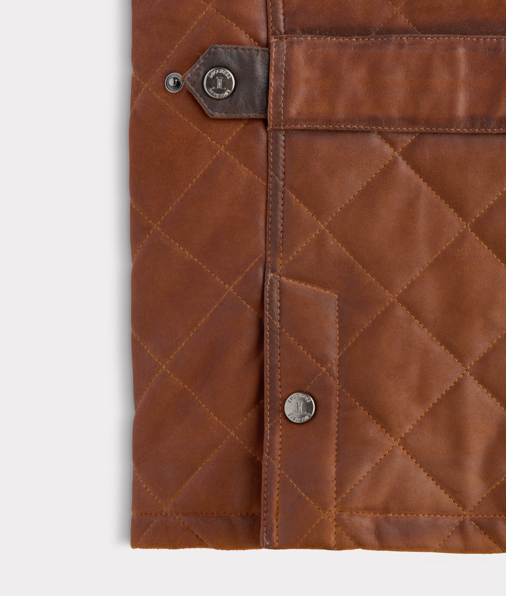Vail Quilted Leather Vest :: Bourbon - Image 7