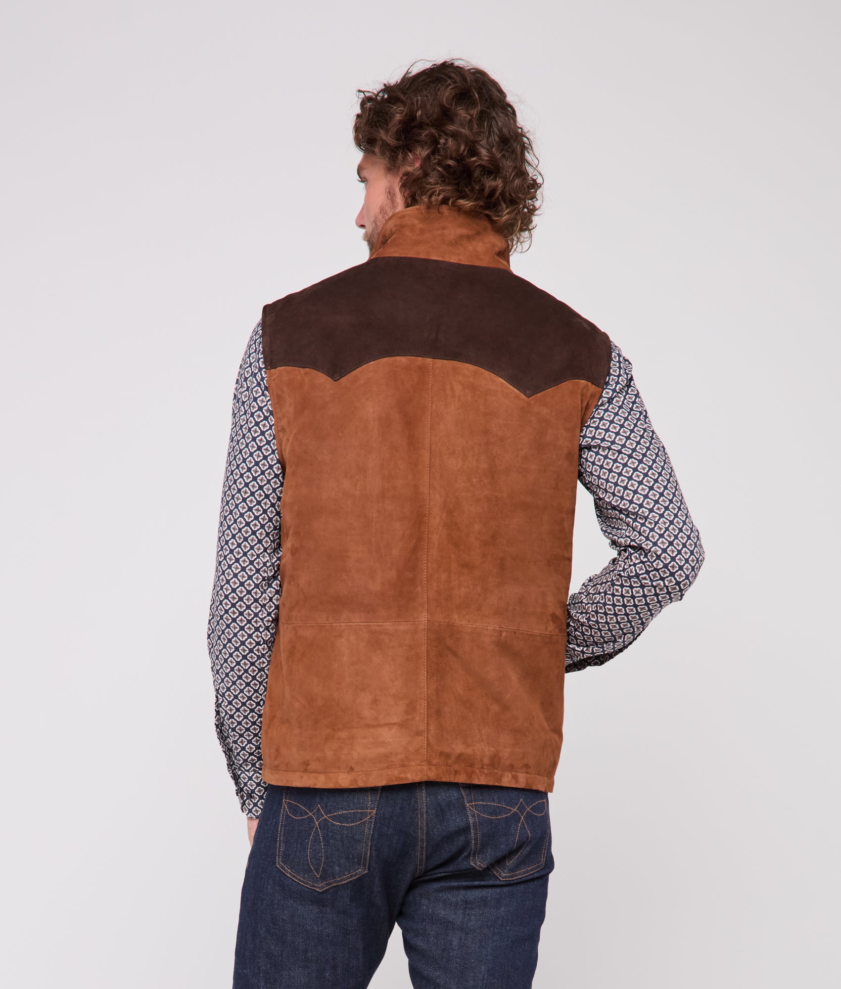 Rit Two-Tone Vest :: Brown - Image 9