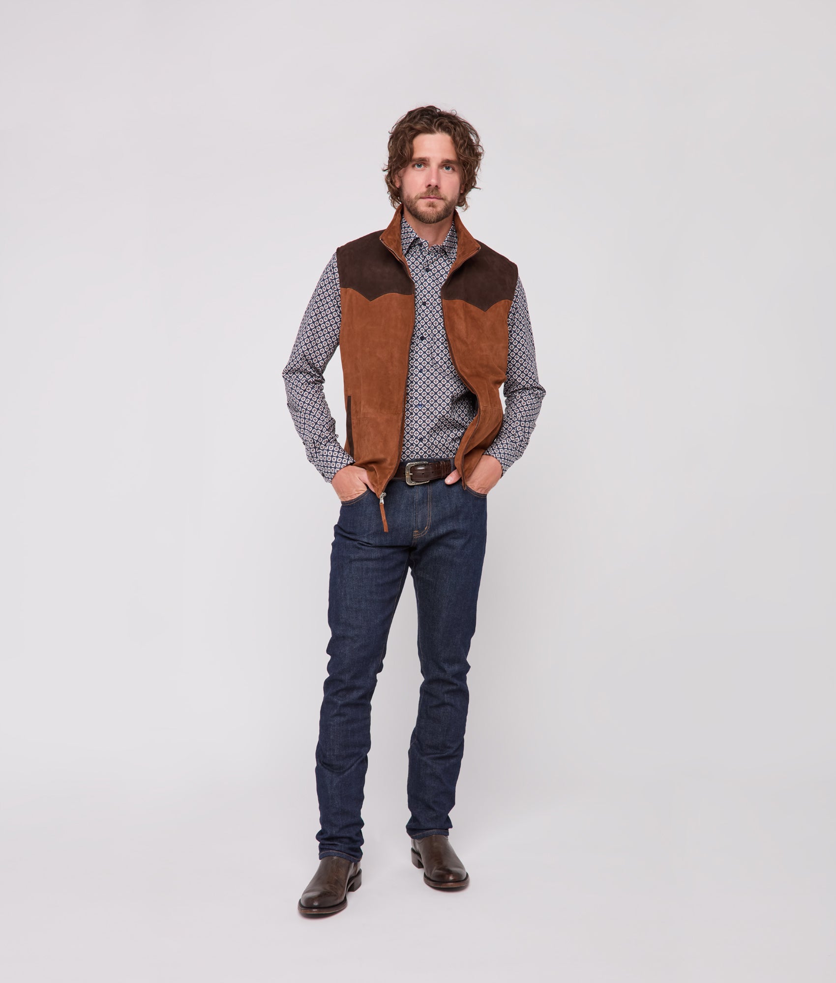 Rit Two-Tone Vest :: Brown - Image 14