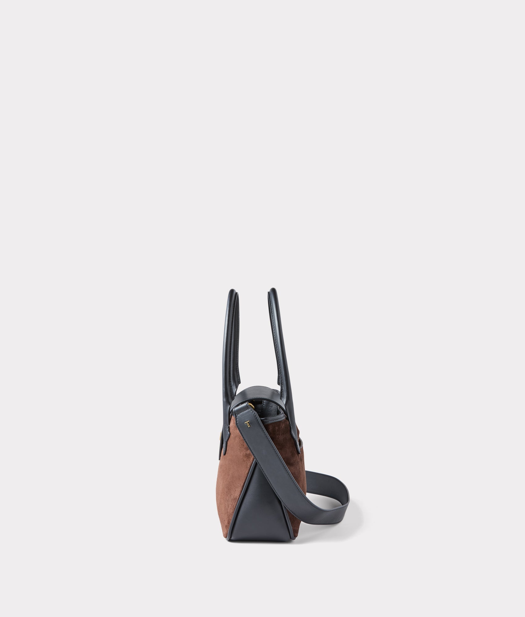 Mini Roma Suede Tote :: Brown - Image 15