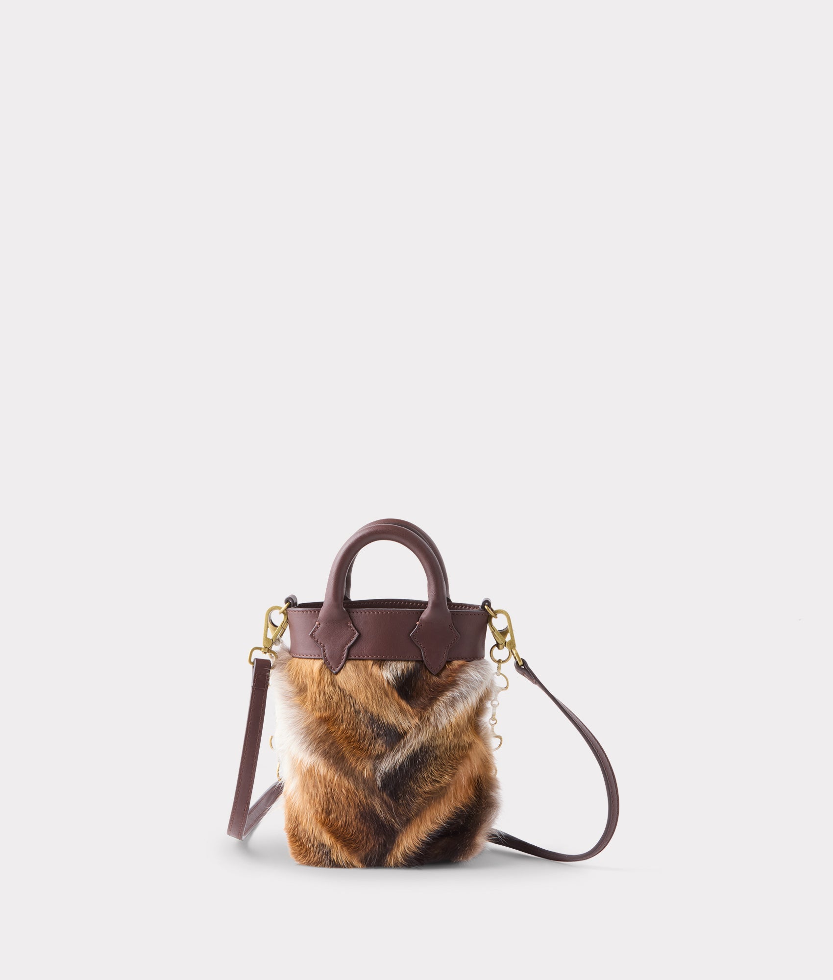 Mini Lola Fur Shopper :: Brown - Image 11