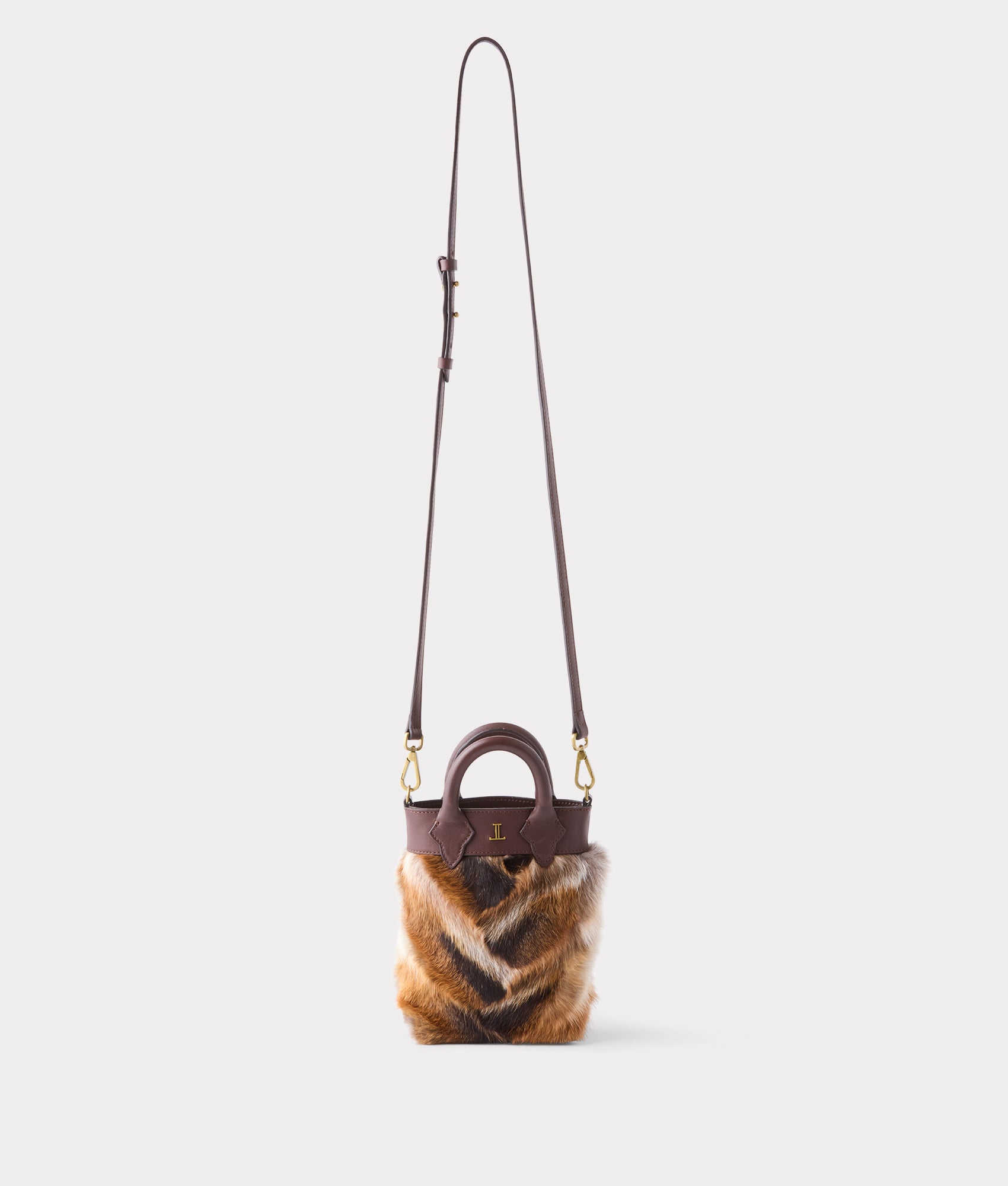 Mini Lola Fur Shopper :: Brown - Image 7