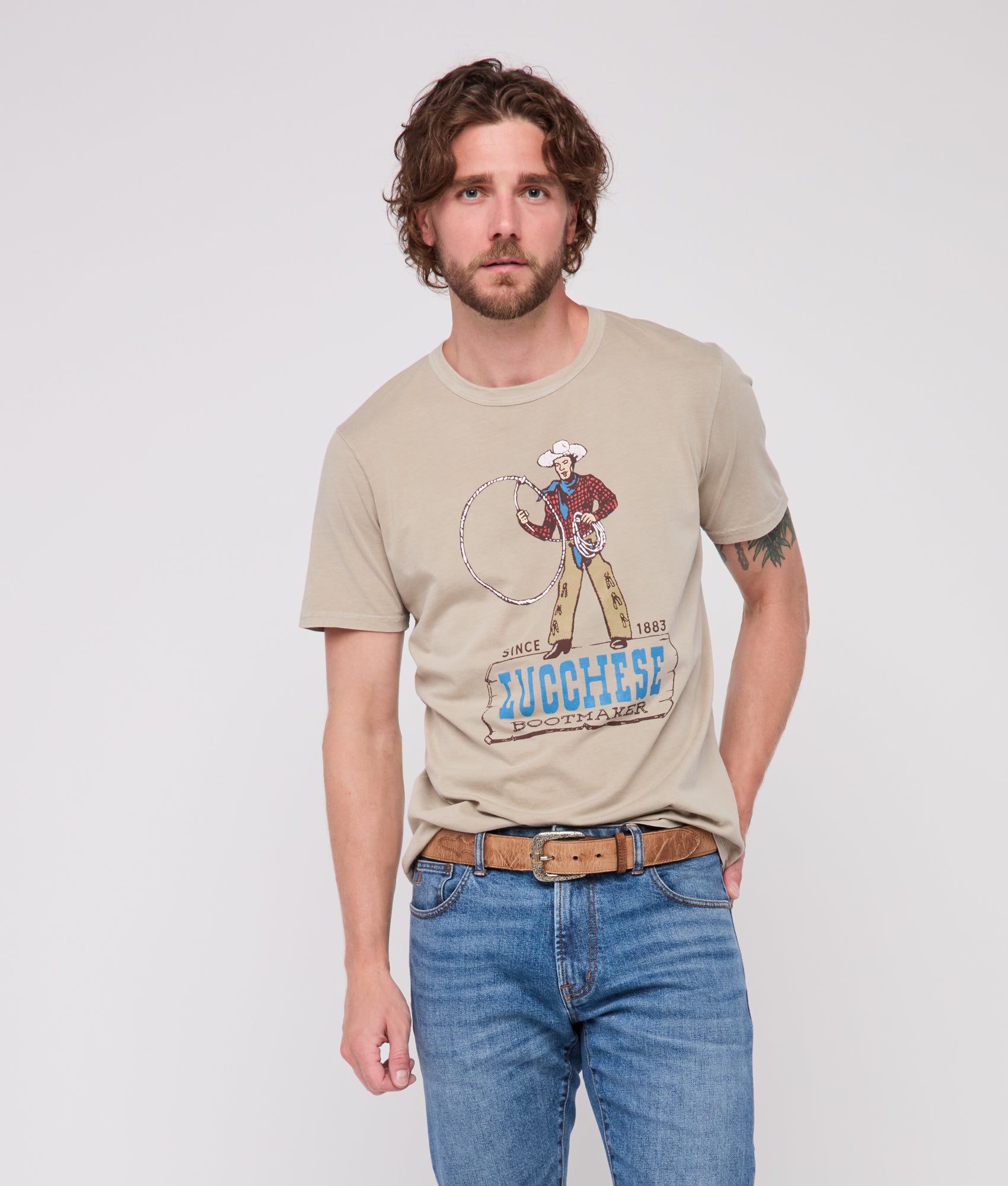 Trail Boss Tee :: Sand - Image 3