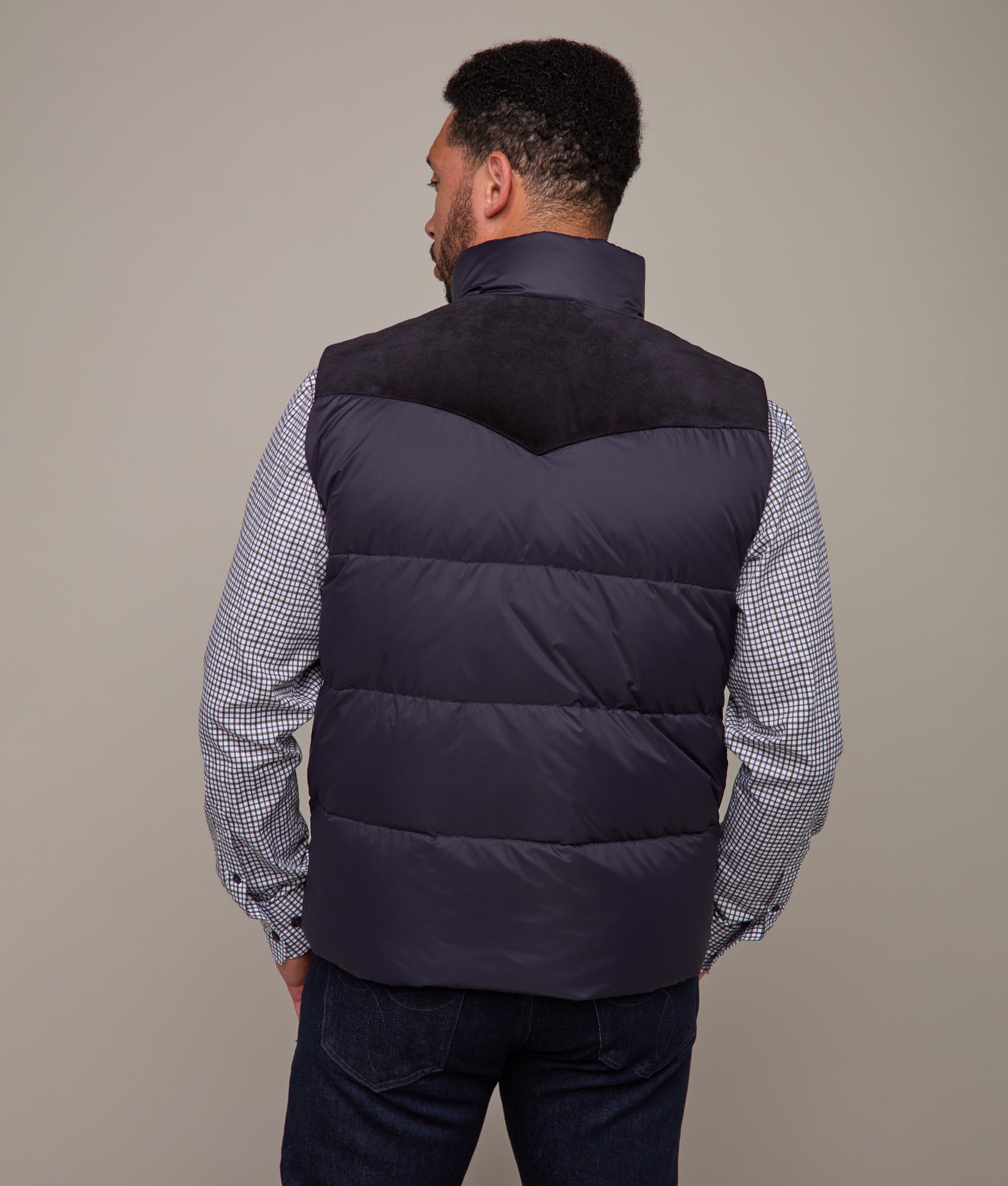 Vaquero Puffer Vest :: Navy - Image 15