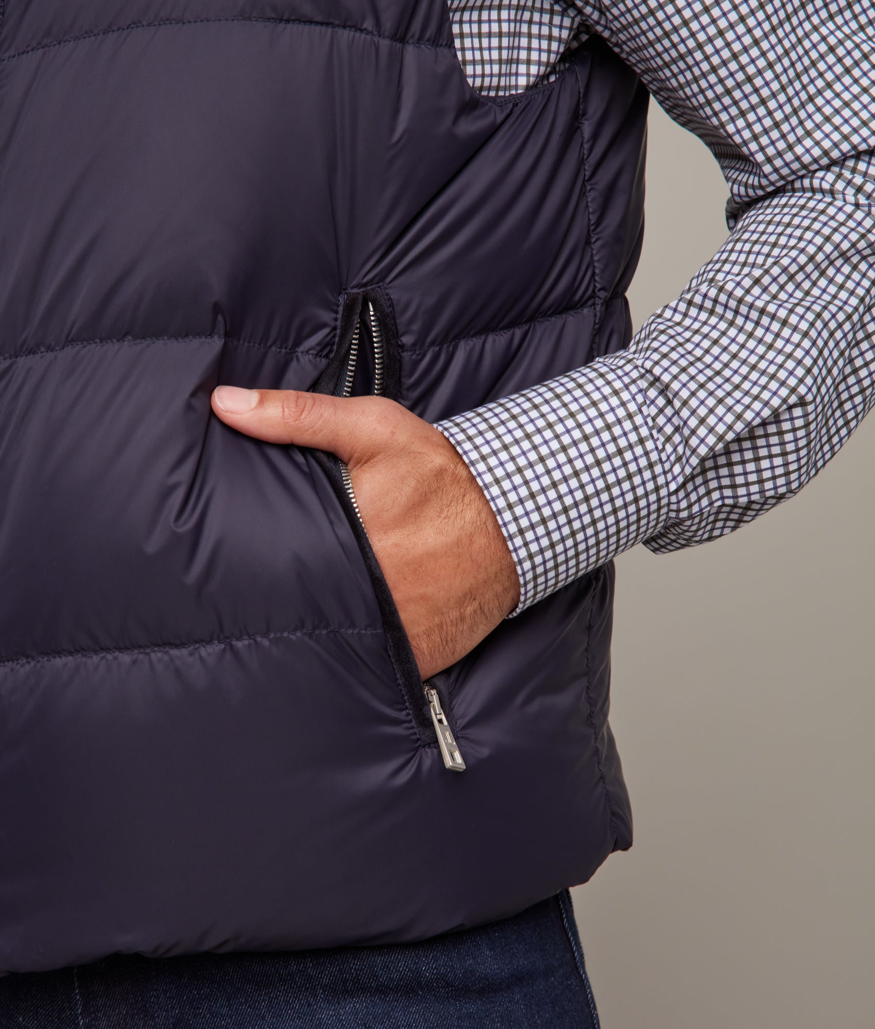 Vaquero Puffer Vest :: Navy - Image 10