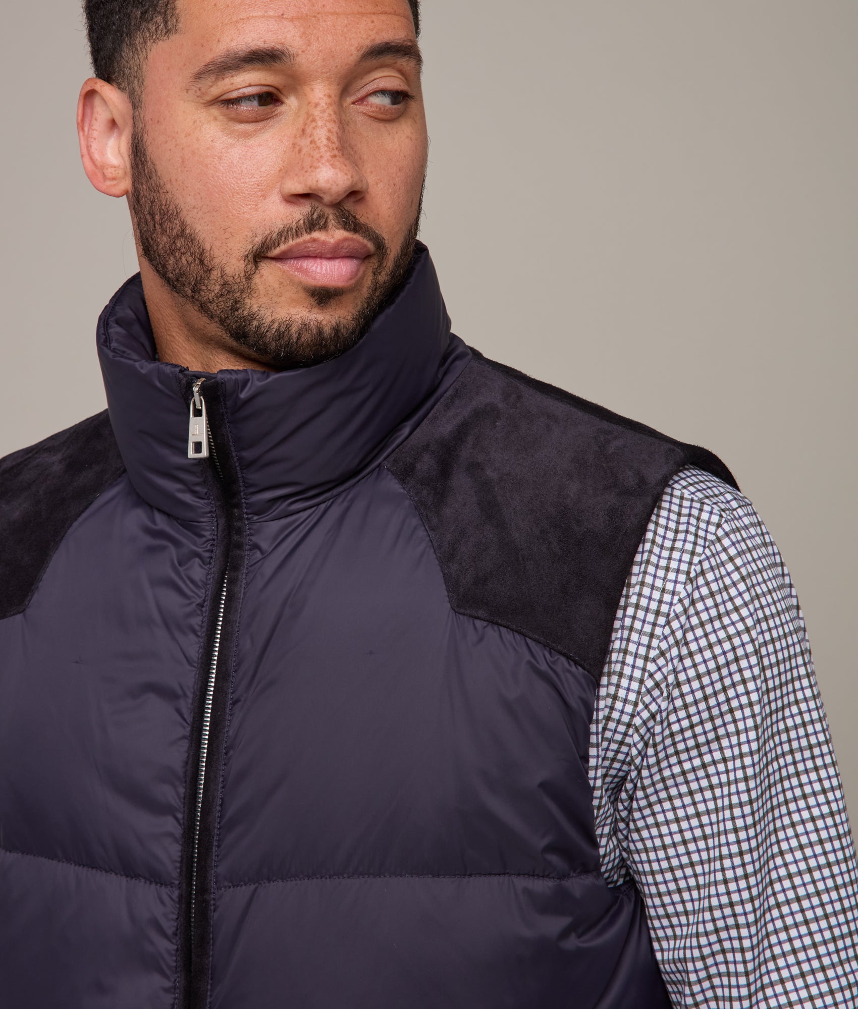Vaquero Puffer Vest :: Navy - Image 11