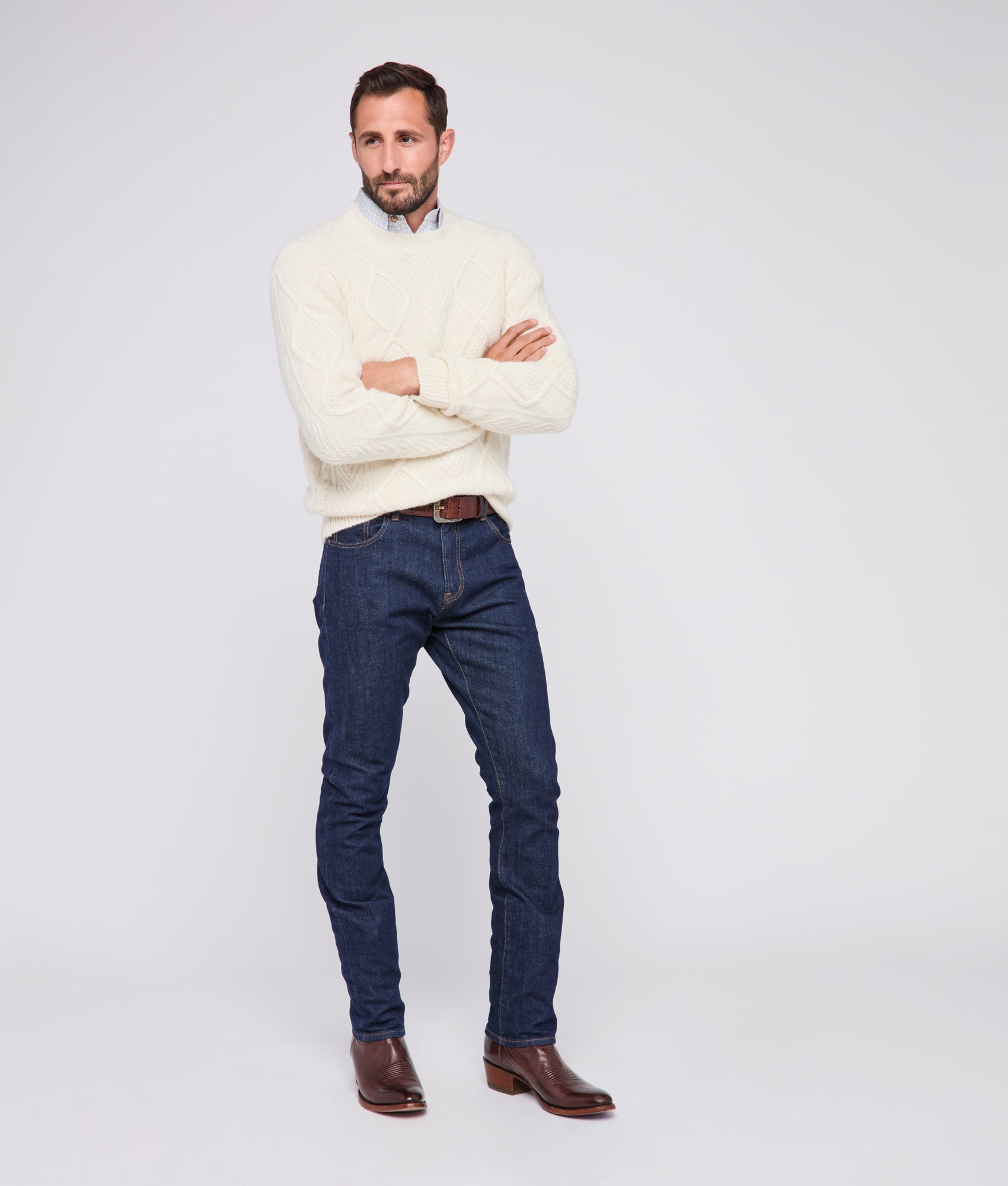 Christopher Sweater :: Winter White - Image 3