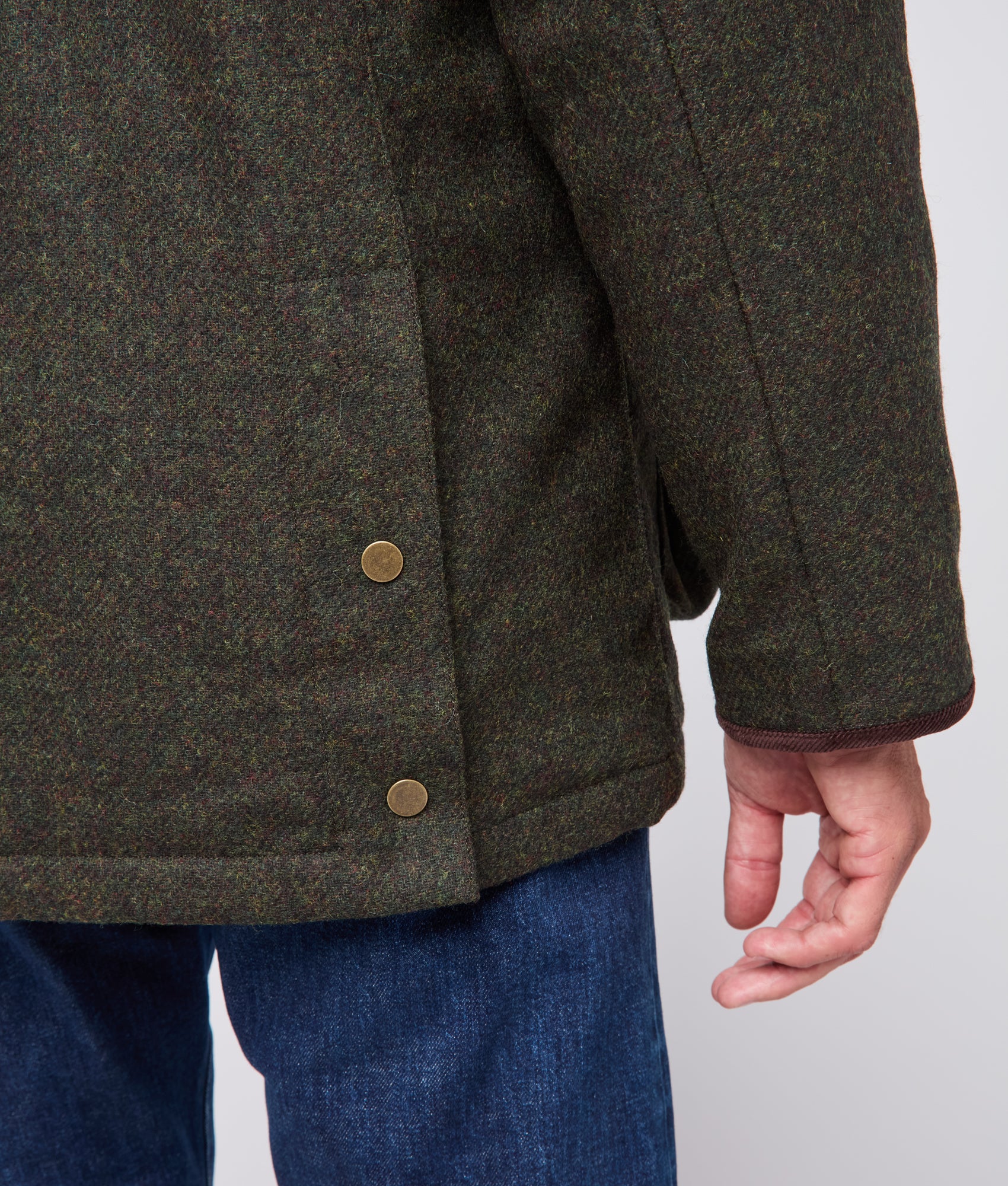 Charles Shetland Wool Jacket :: Forest Green - Image 6