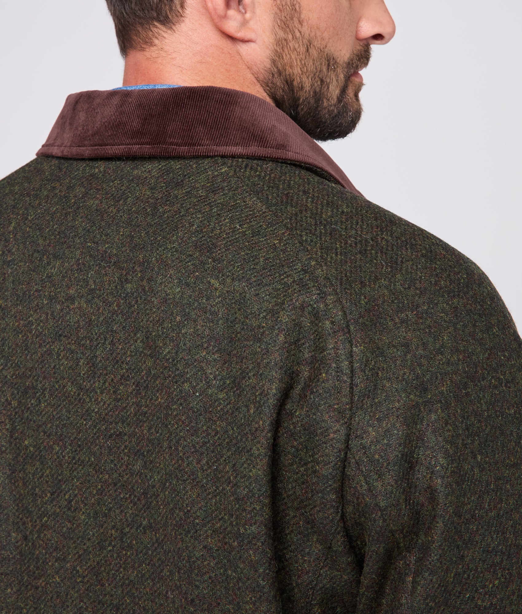 Charles Shetland Wool Jacket :: Forest Green - Image 5