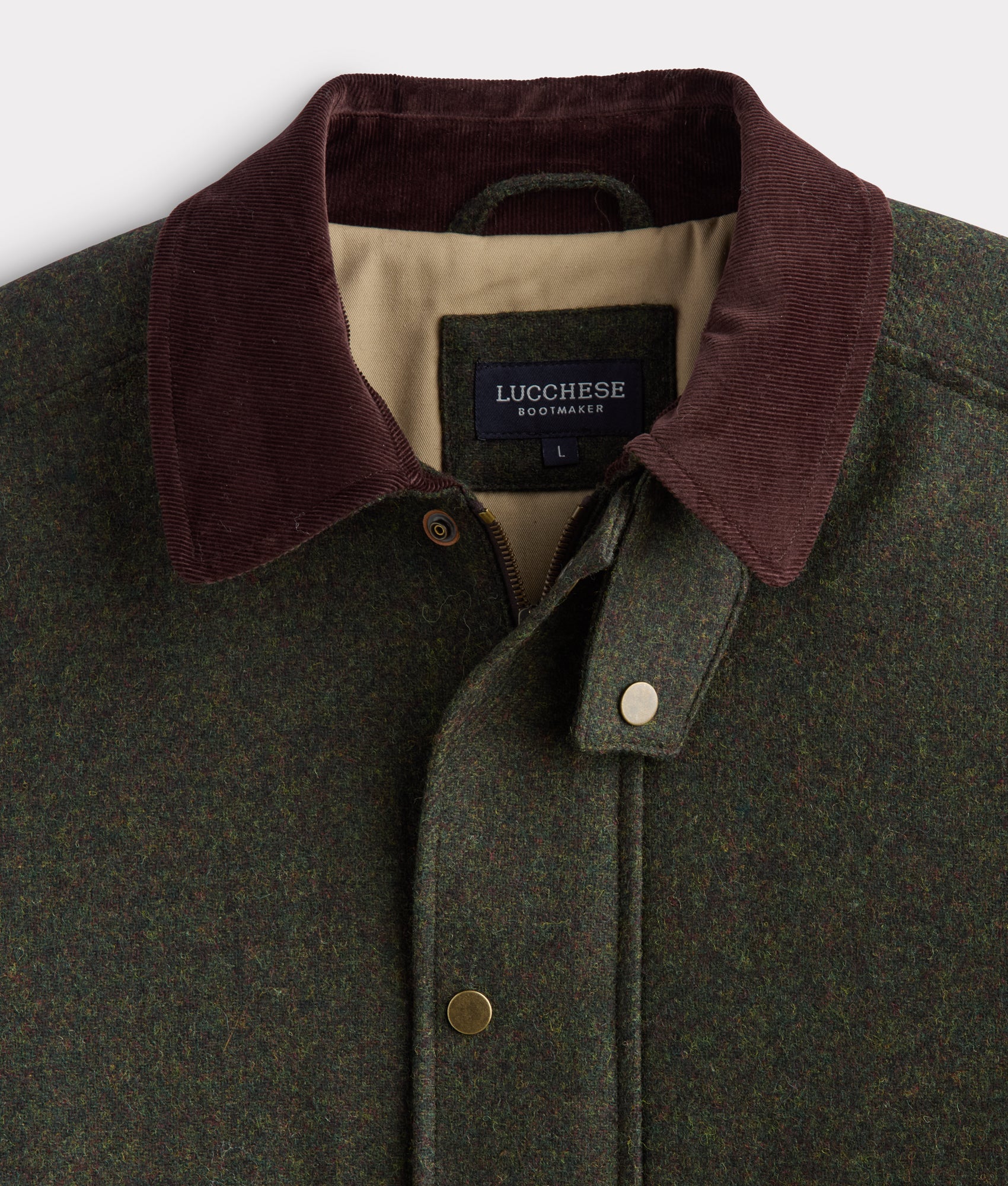 Charles Shetland Wool Jacket :: Forest Green - Image 8