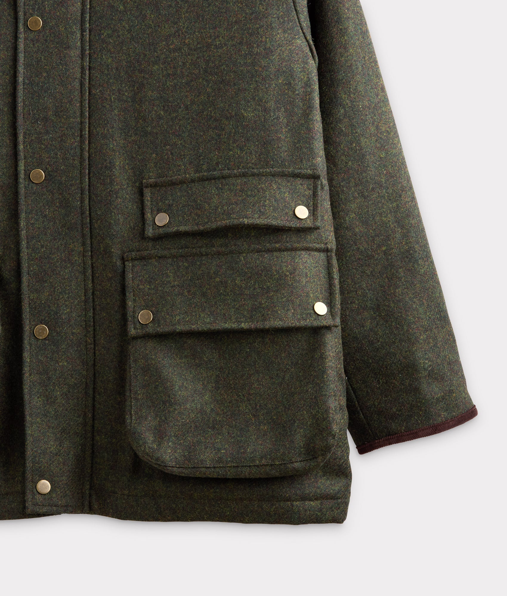 Charles Shetland Wool Jacket :: Forest Green - Image 10