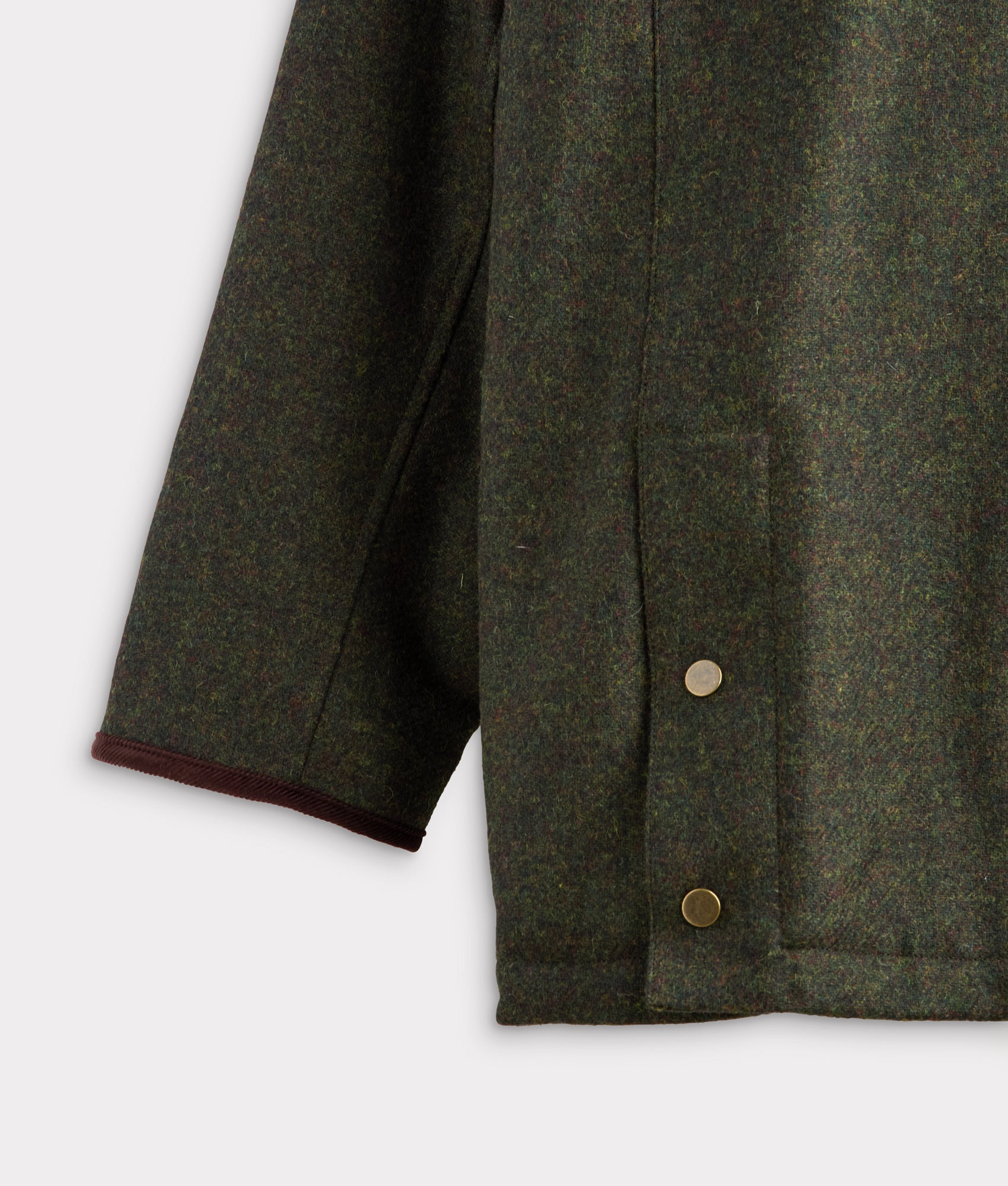 Charles Shetland Wool Jacket :: Forest Green - Image 11