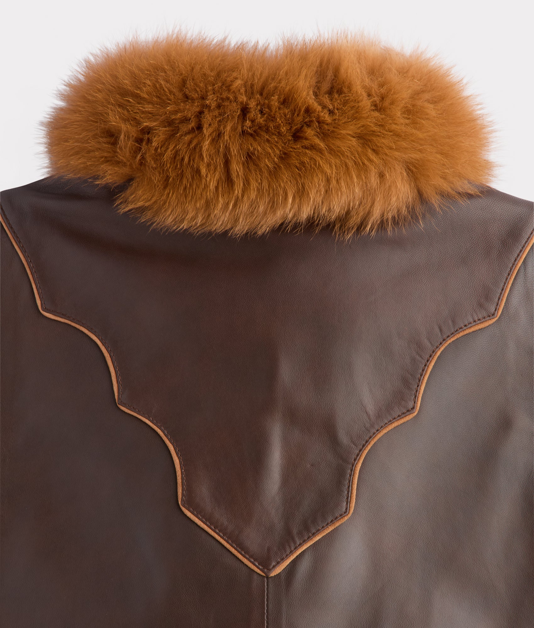 Duchess Of The Range Fur Vest :: Brown - Image 9