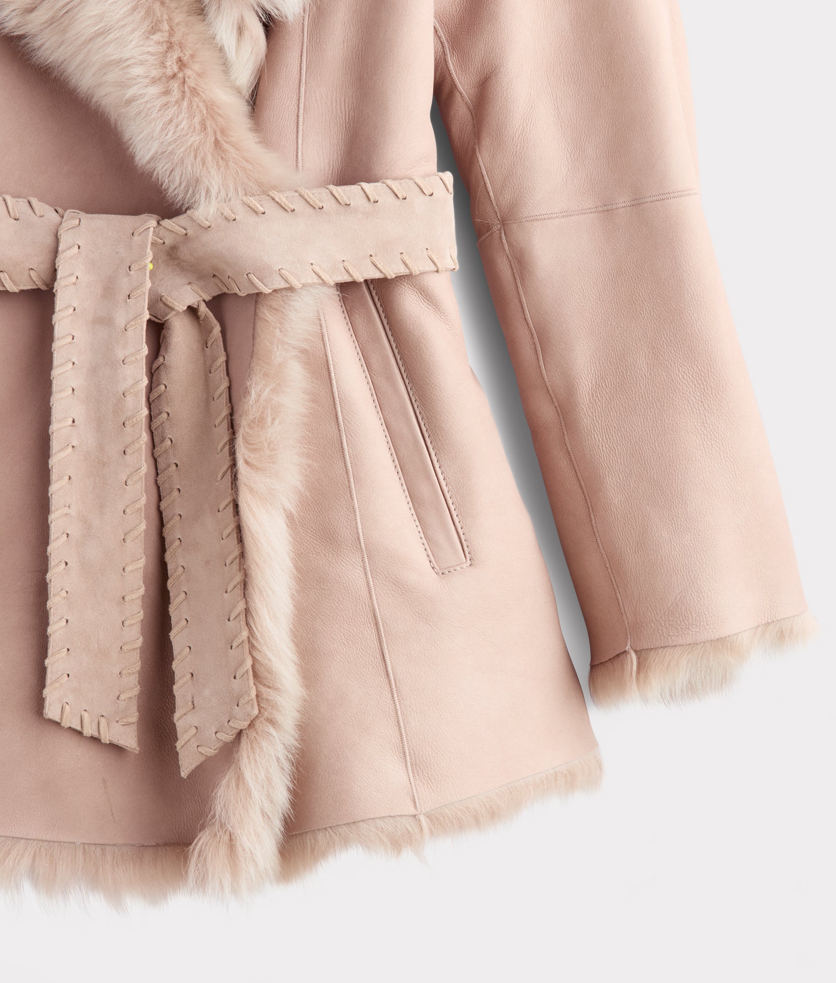 Skye Shearling Coat :: Grey - Image 6