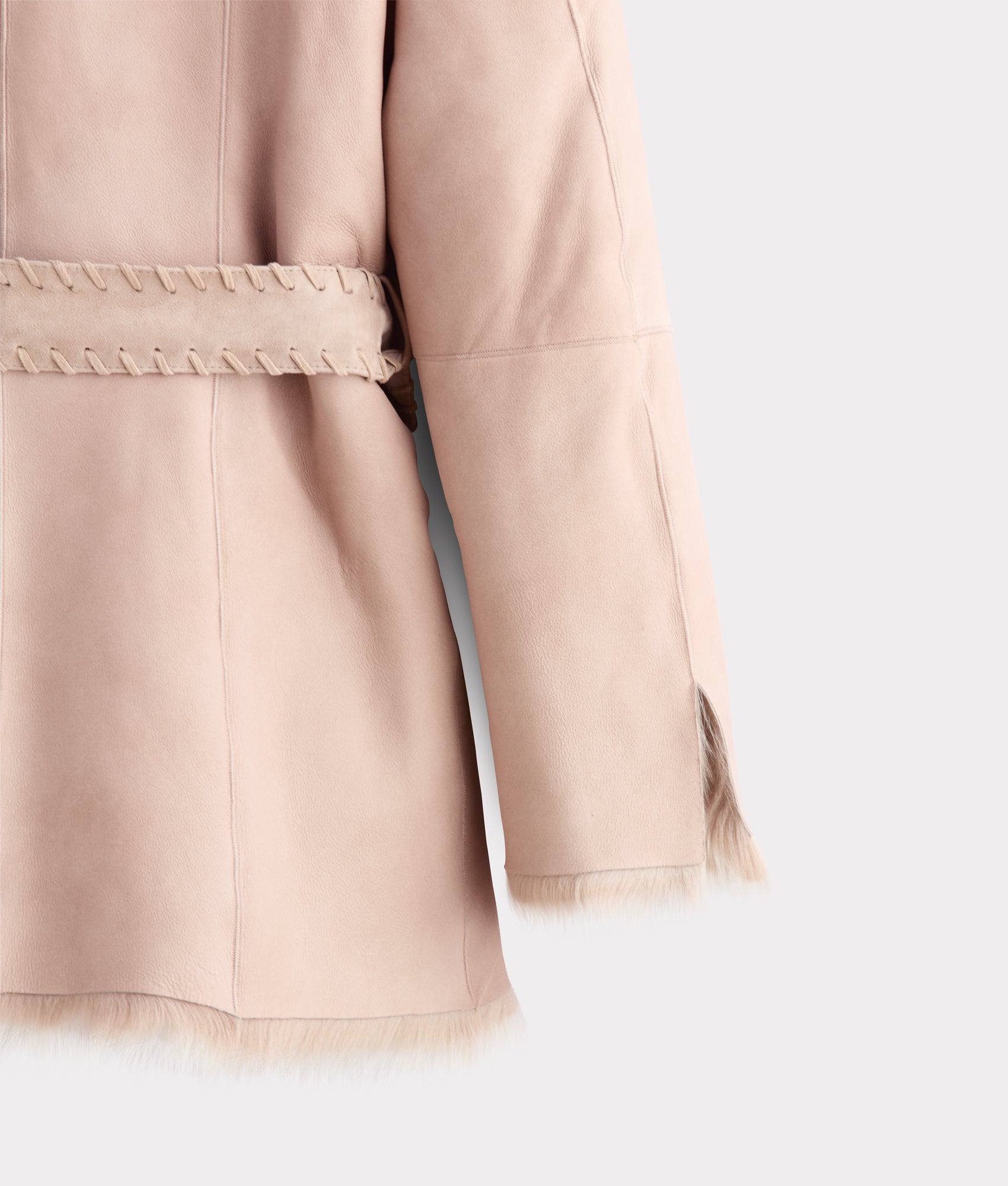 Skye Shearling Coat :: Grey - Image 9