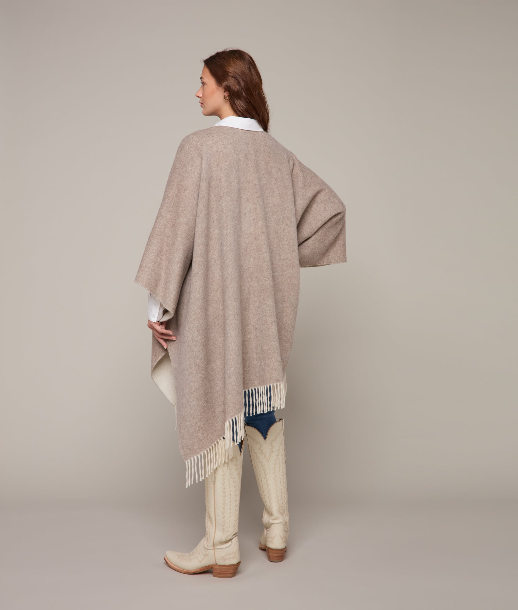 Wynonna Wool Wrap :: Natural - Image 4