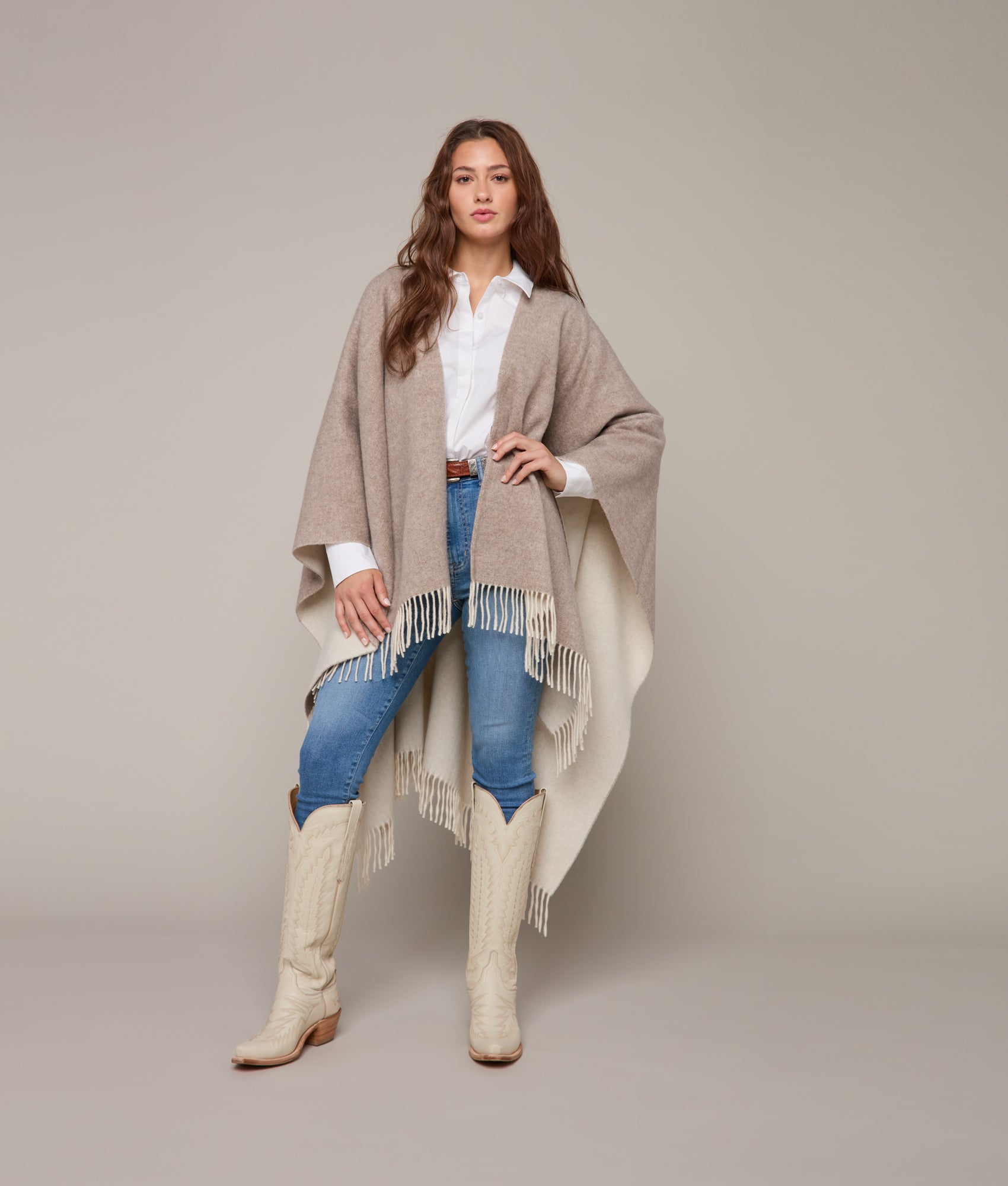 Wynonna Wool Wrap :: Natural - Image 8