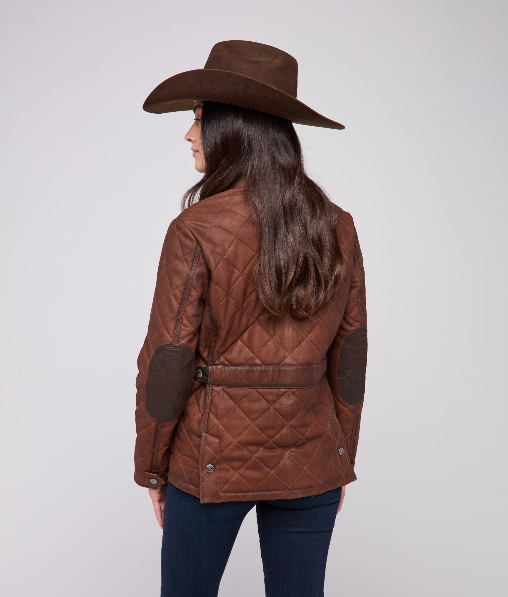 Wasatch Quilted Leather Jacket :: Bourbon - Image 13