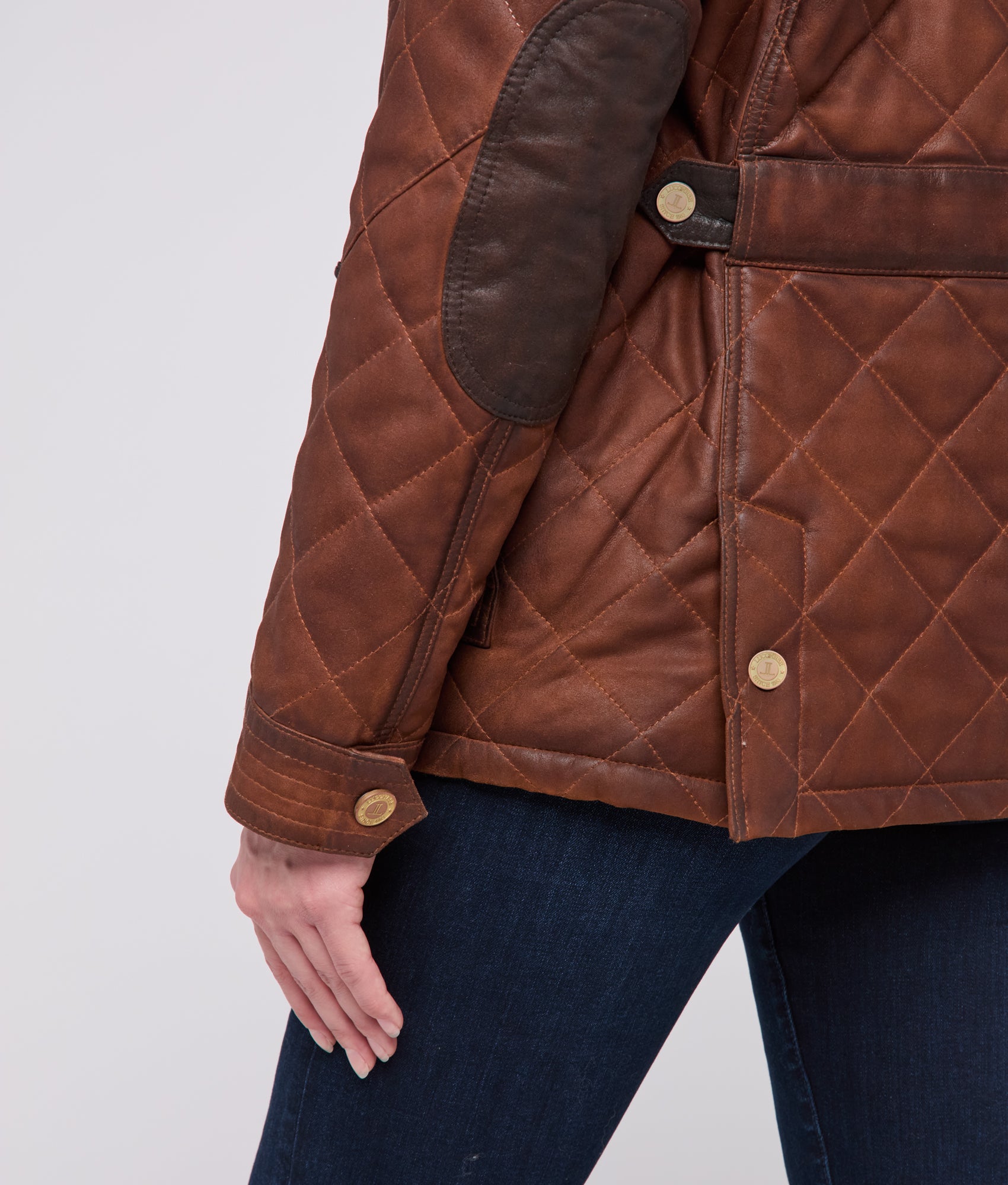 Wasatch Quilted Leather Jacket :: Bourbon - Image 11