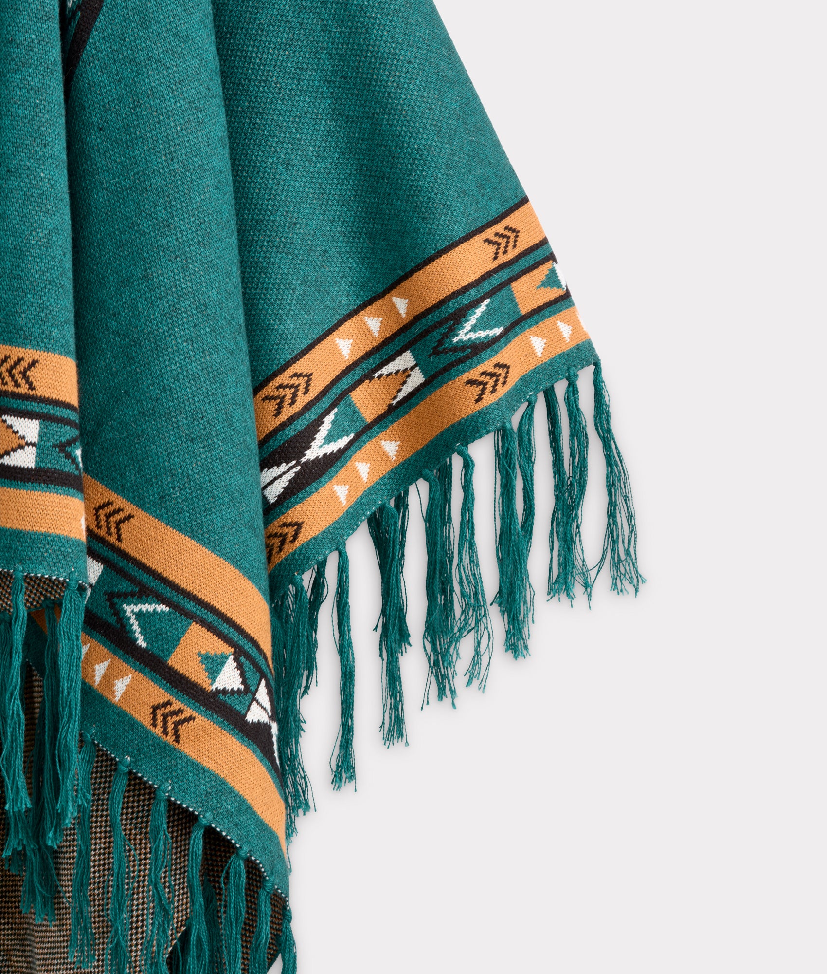 Alpaca Fleece Cape :: White/Multi - Image 4