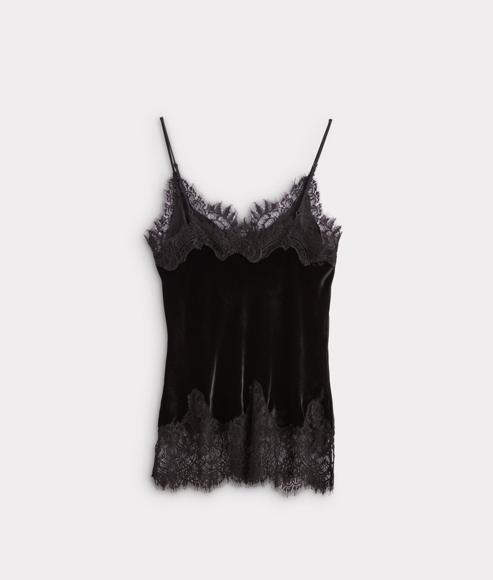 Darlene Velvet Lace Cami :: Black