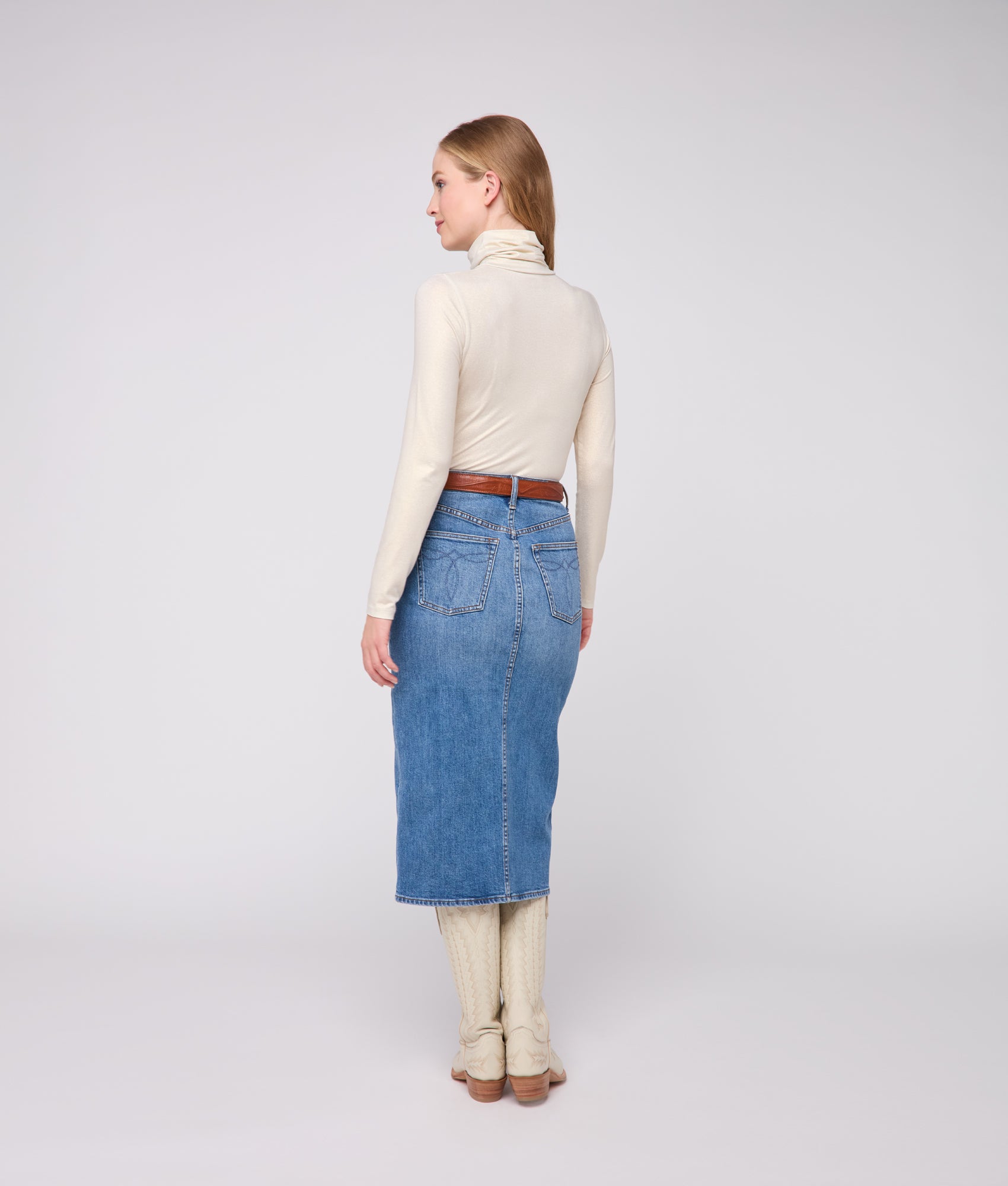 Aria Turtleneck :: Ivory - Image 7