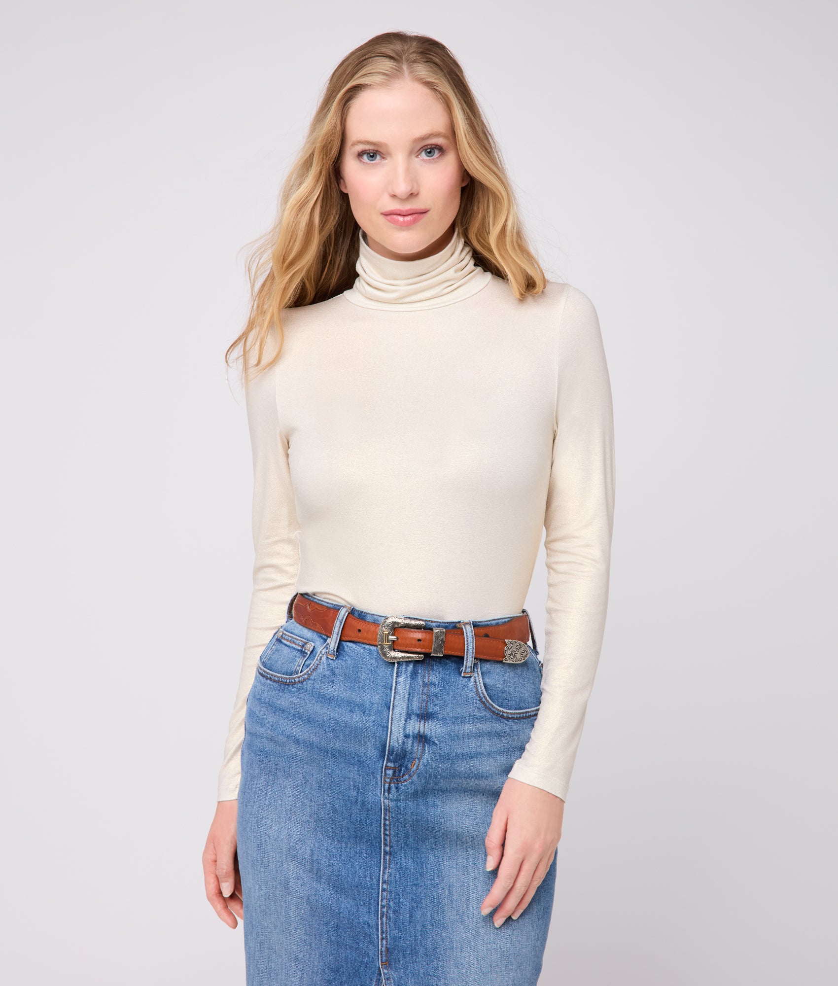 Aria Turtleneck :: Ivory - Image 9