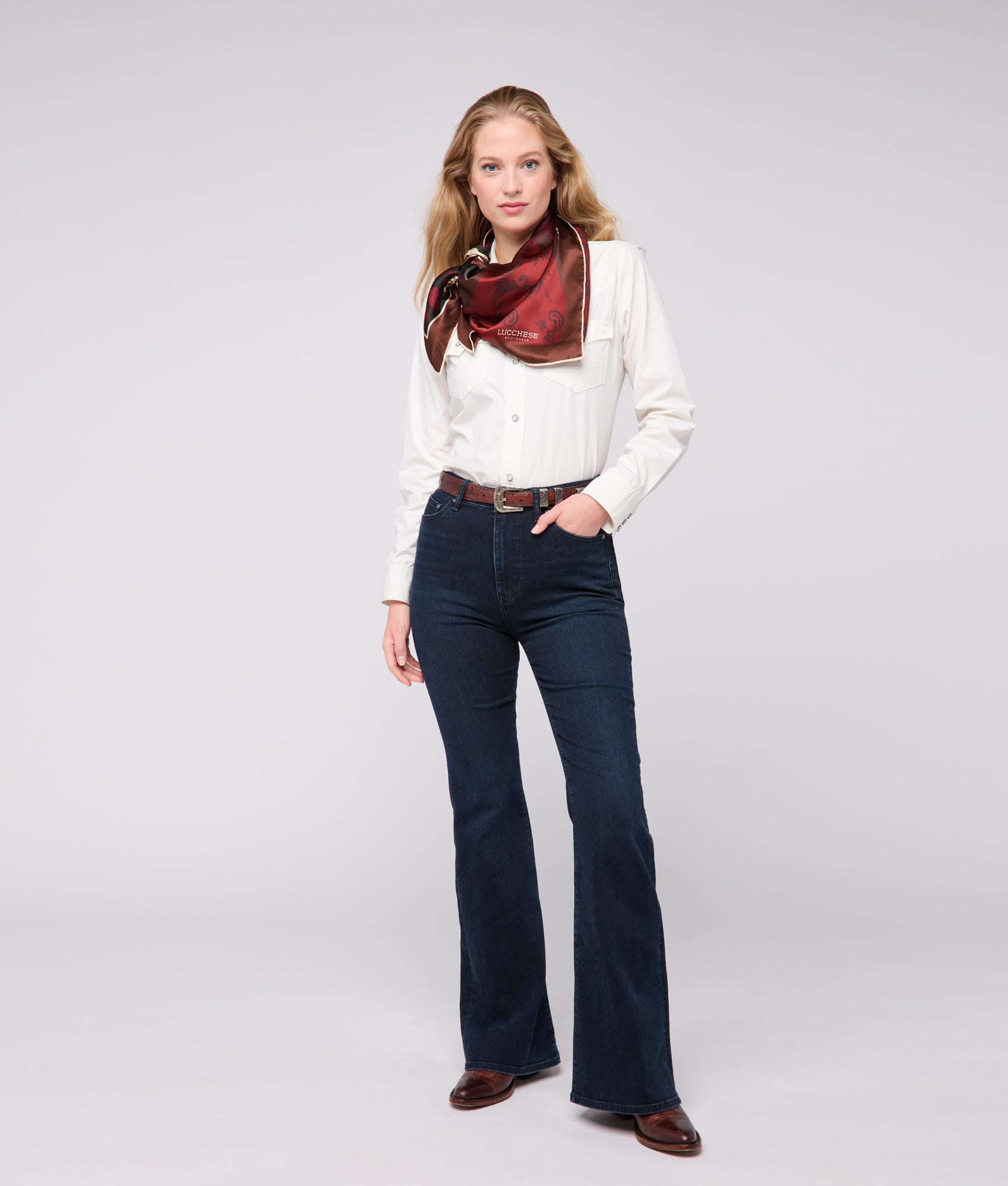 Cavalry Scarf :: Black Cherry - Image 2