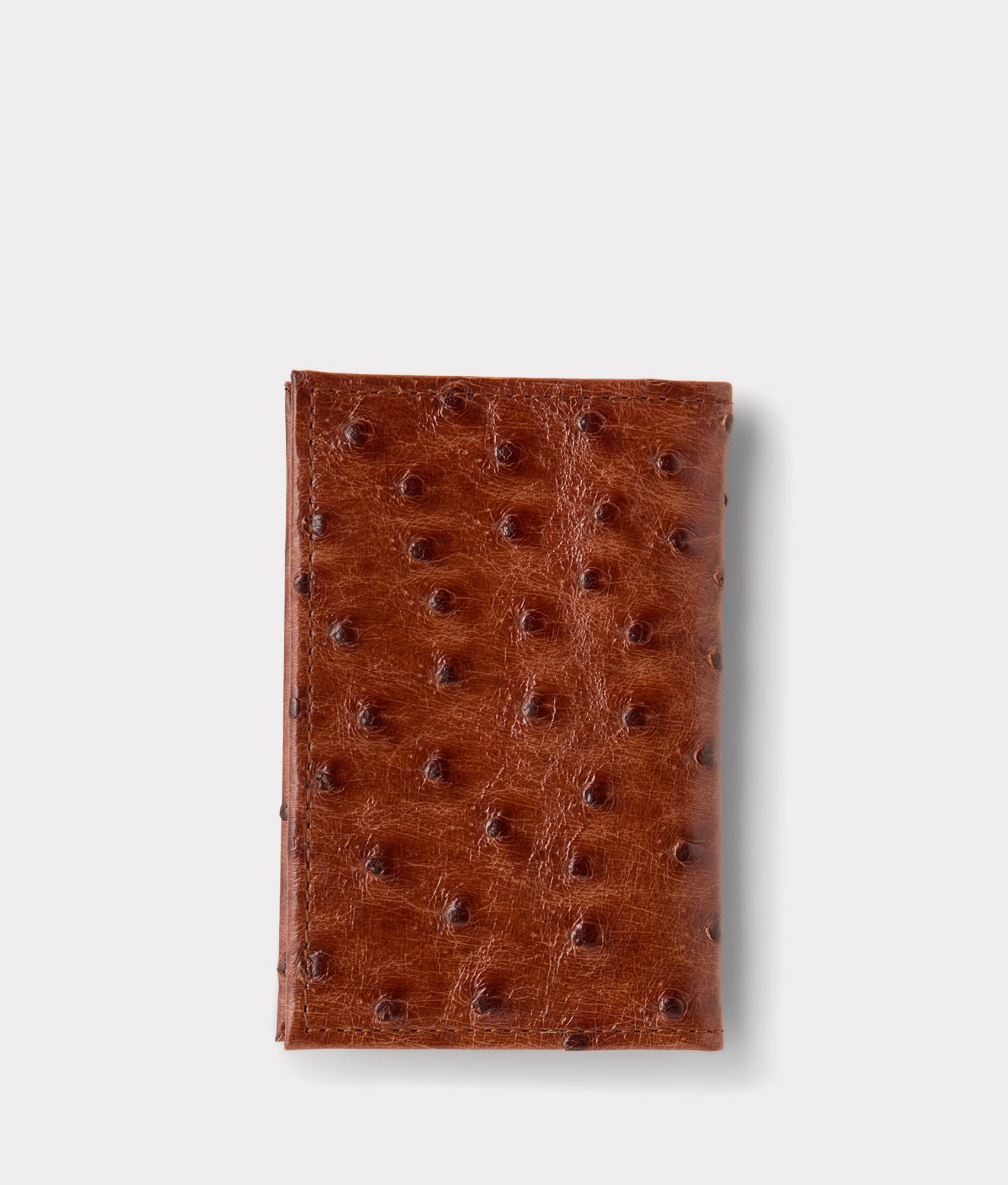 Bifold Wallet ?C Ostrich :: Cognac - Image 3
