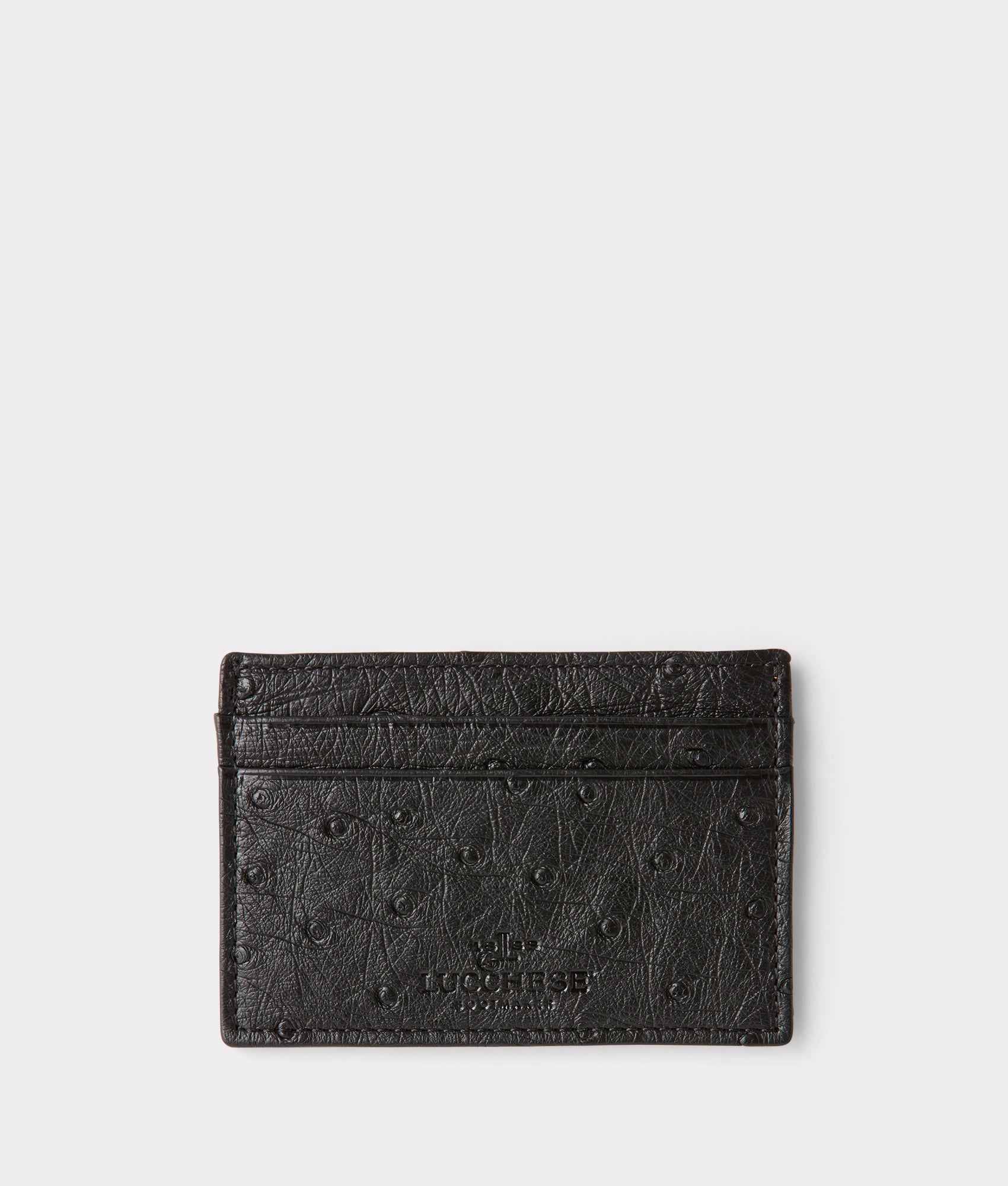 Credit Card Case ?C Ostrich :: Black