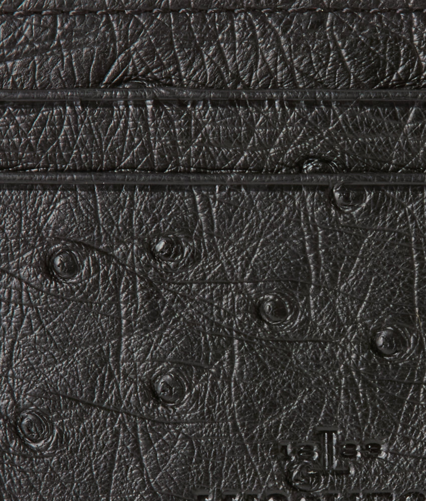 Credit Card Case ?C Ostrich :: Black - Image 3