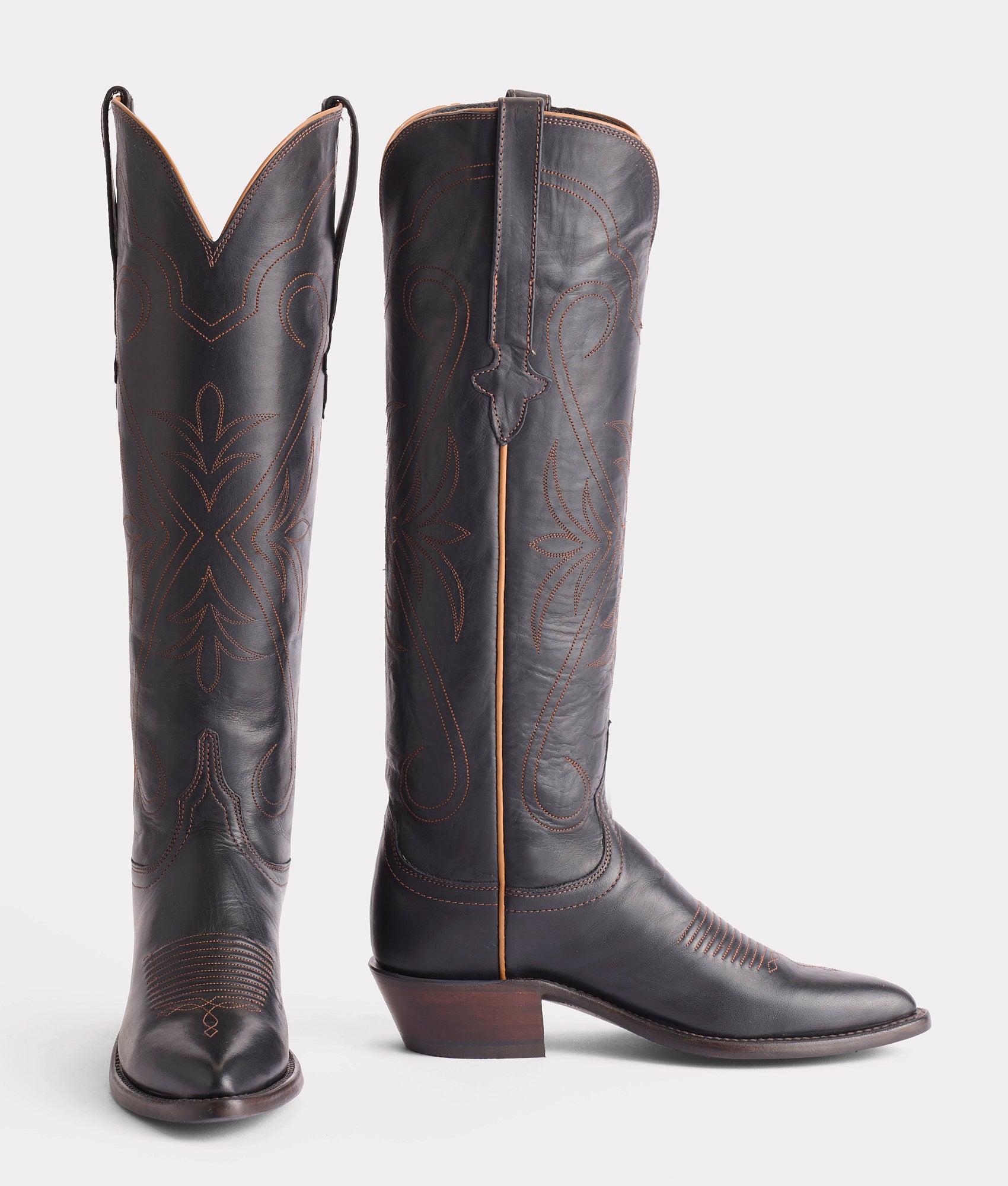 Saltillo Tall :: Black + Cognac - Image 2
