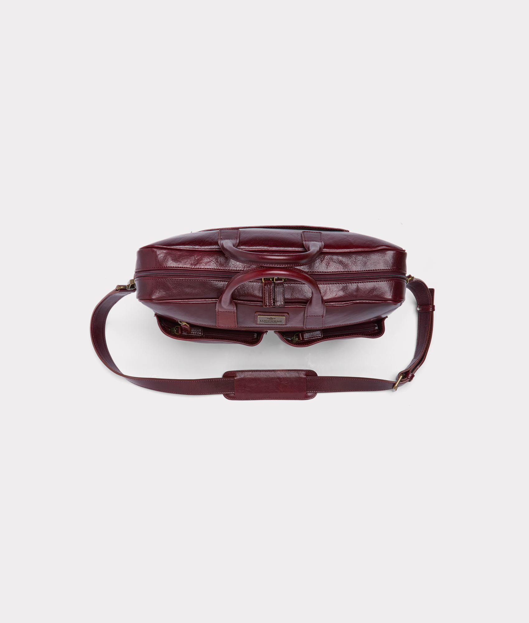 Cosimo Briefcase :: Burgundy - Image 4