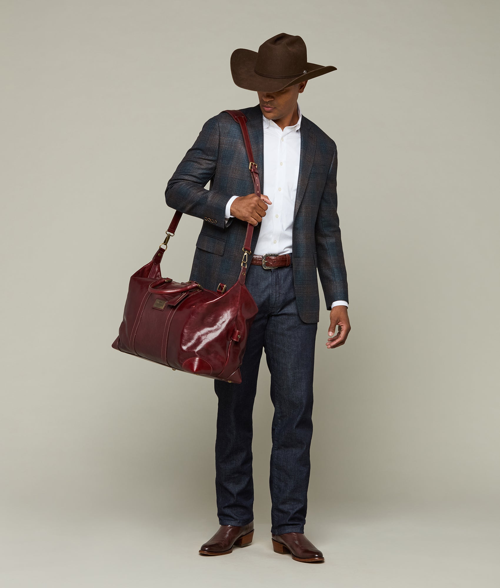 Cosimo Weekender :: Burgundy - Image 3