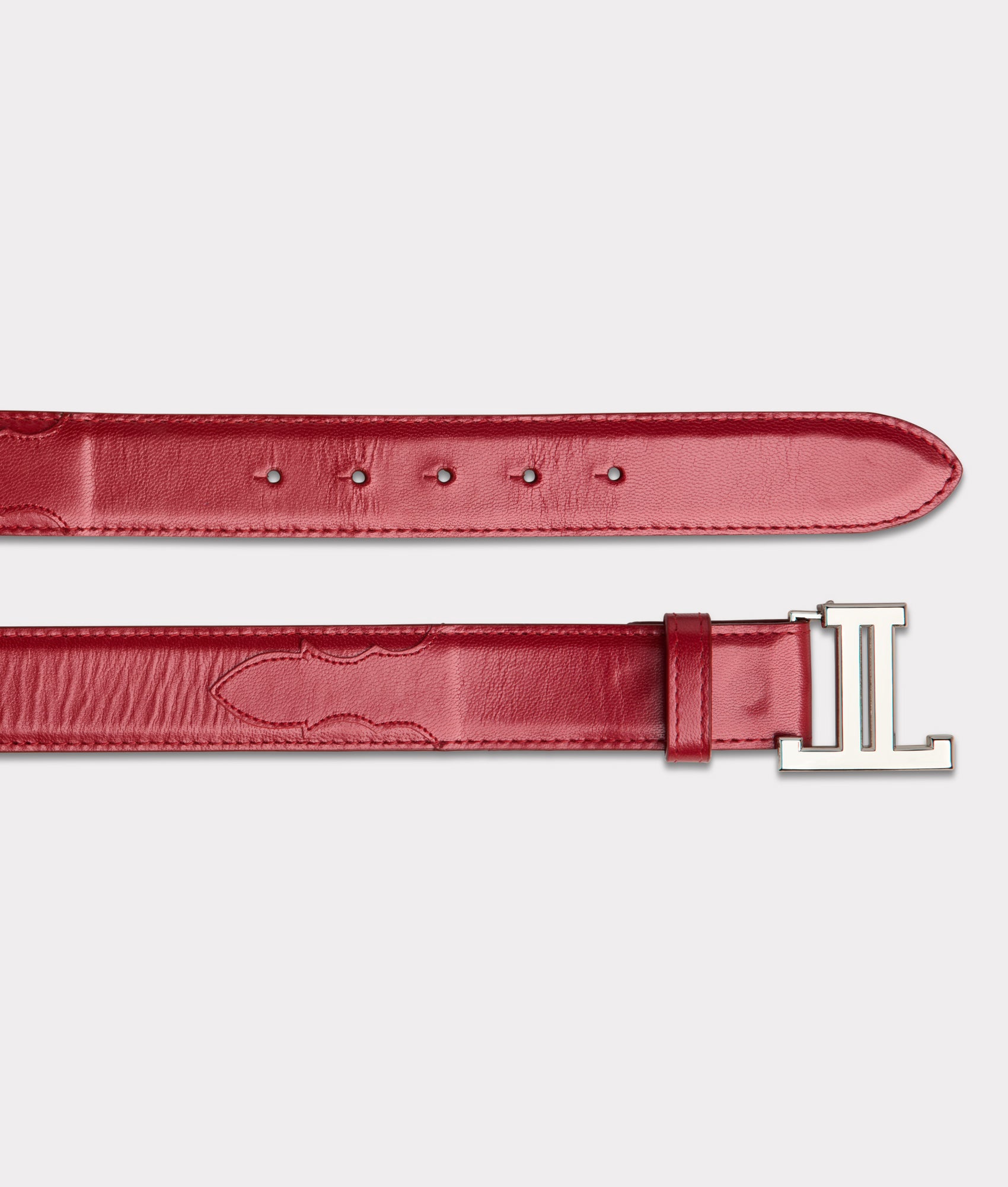 Women's Mirrored L Belt :: Tristan Red - Image 5
