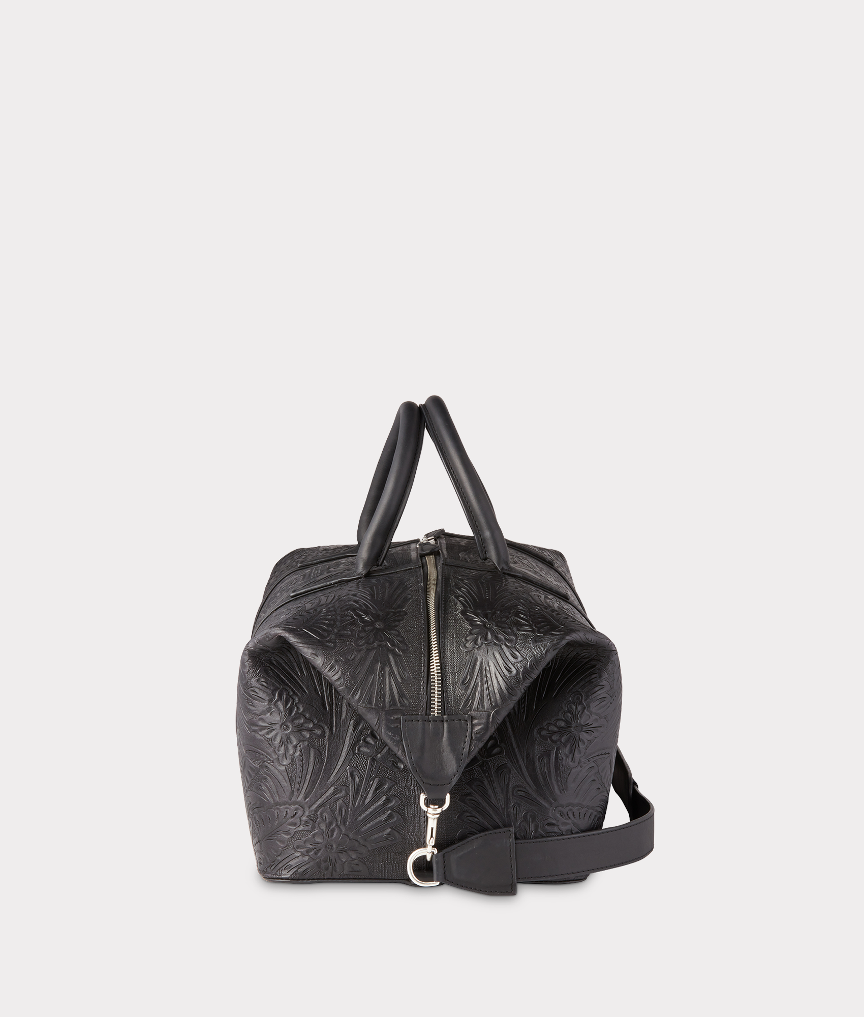 Hand-Tooled Duffle :: Black - Image 4