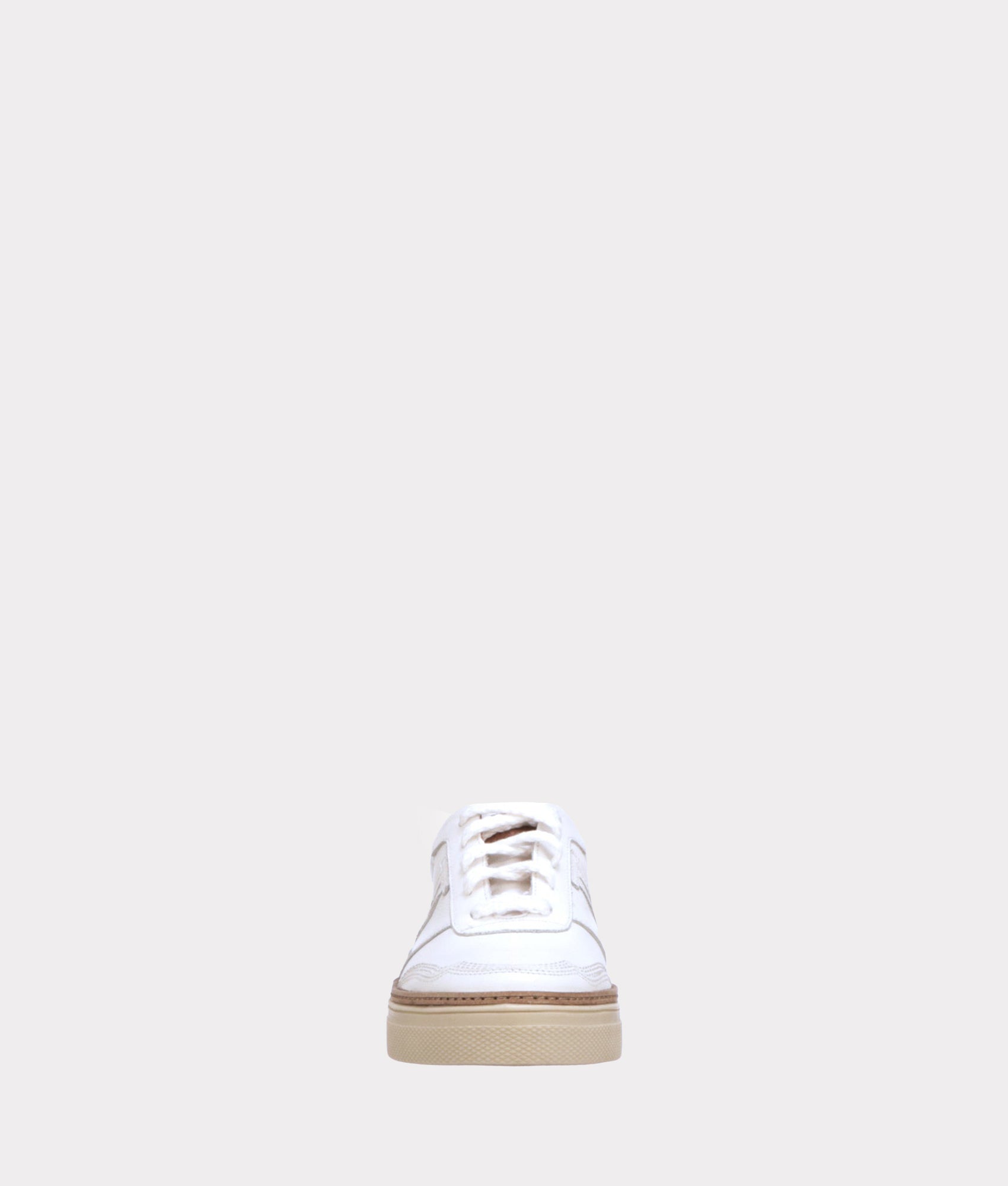 Double L Lace Up Sneakers :: White - Image 2