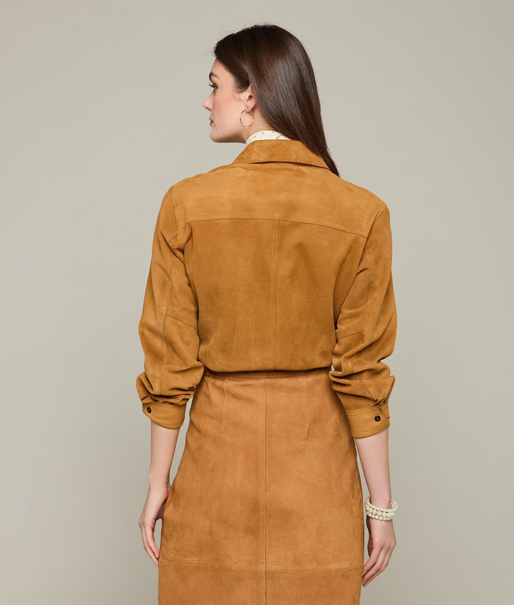 Women's Shacket :: Cinnamon - Image 3