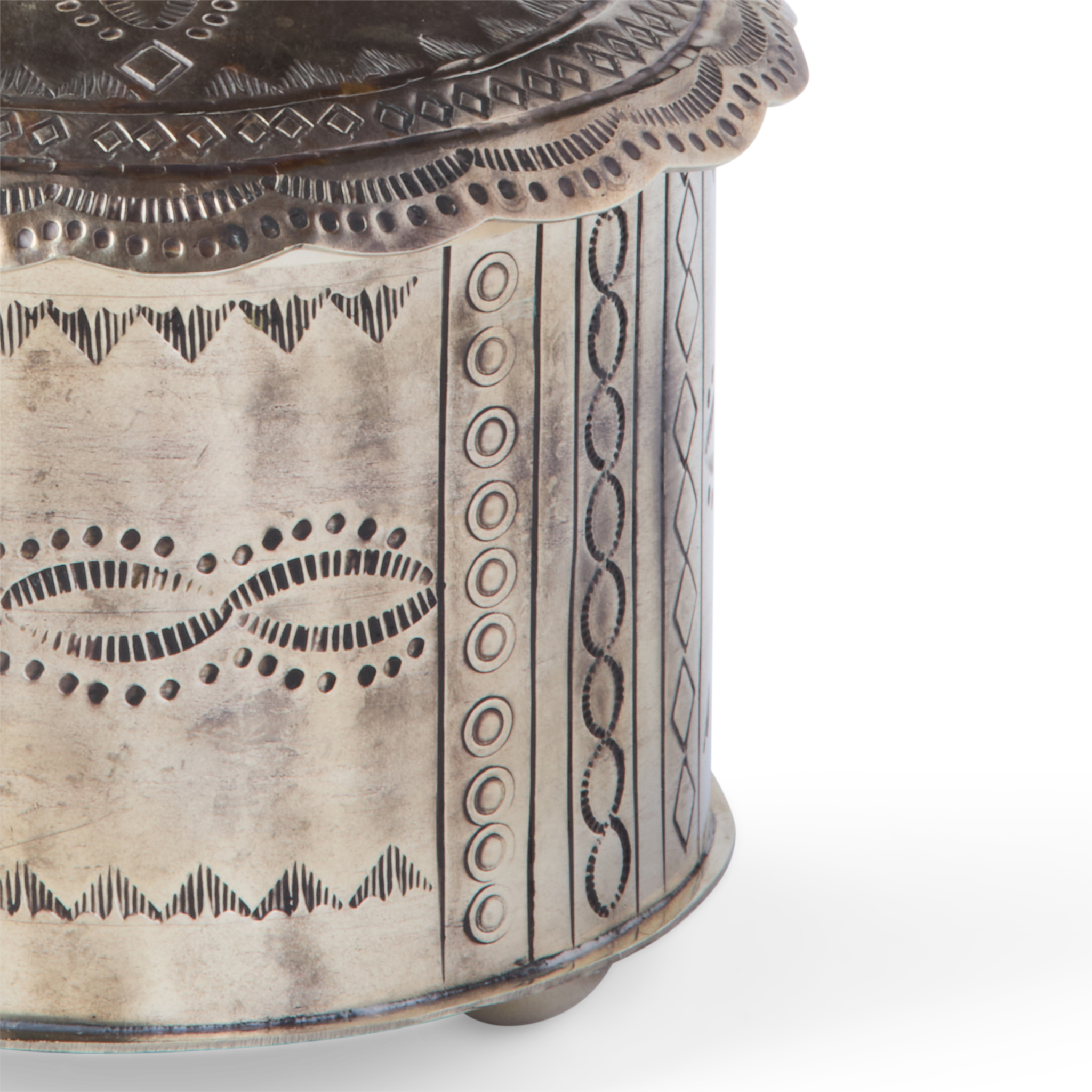 Southwestern Round Box :: Silver - Image 7